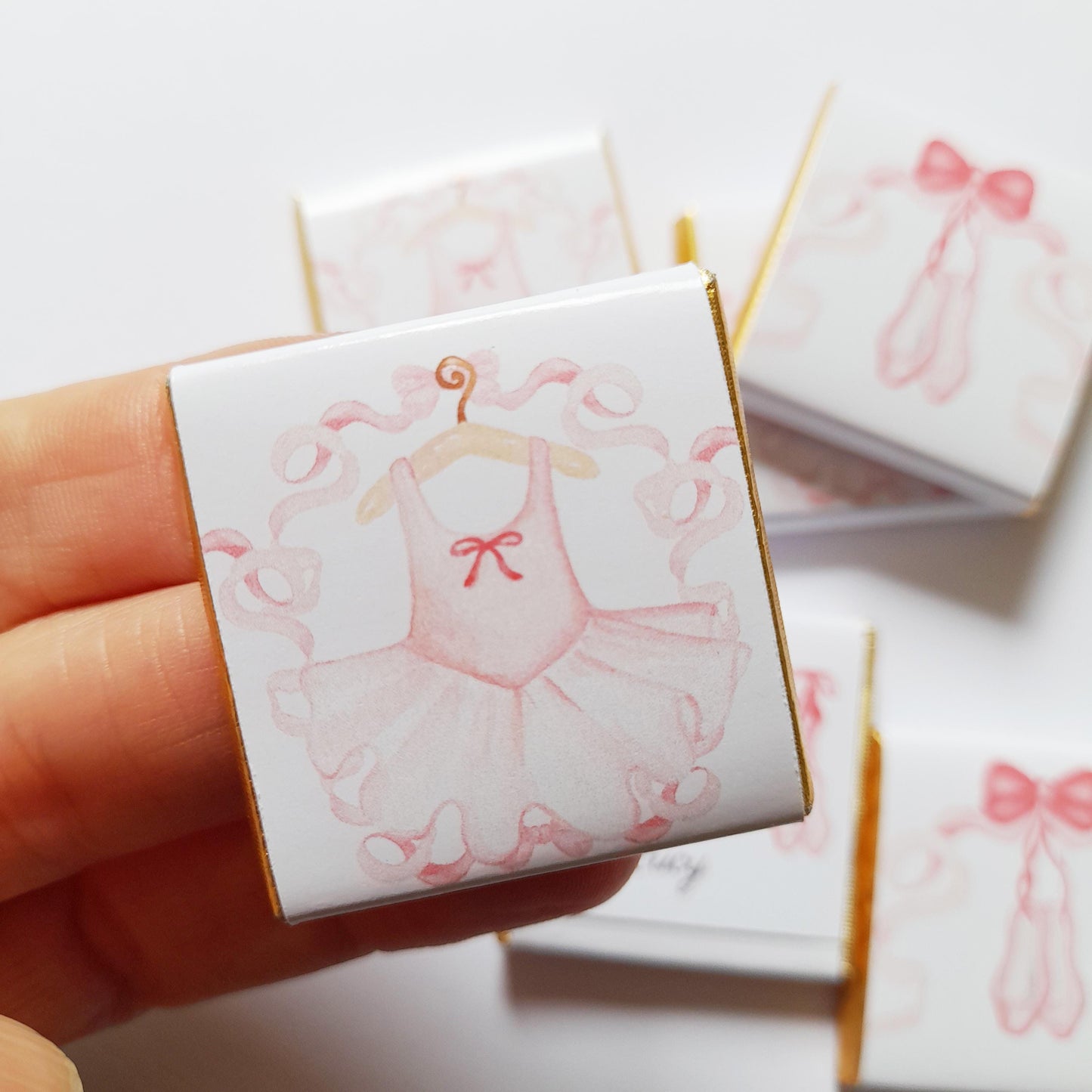 Personalised Ballerina Chocolate Favours - Ballet Party Bag Fillers - Pink Dance Theme Birthday Treats