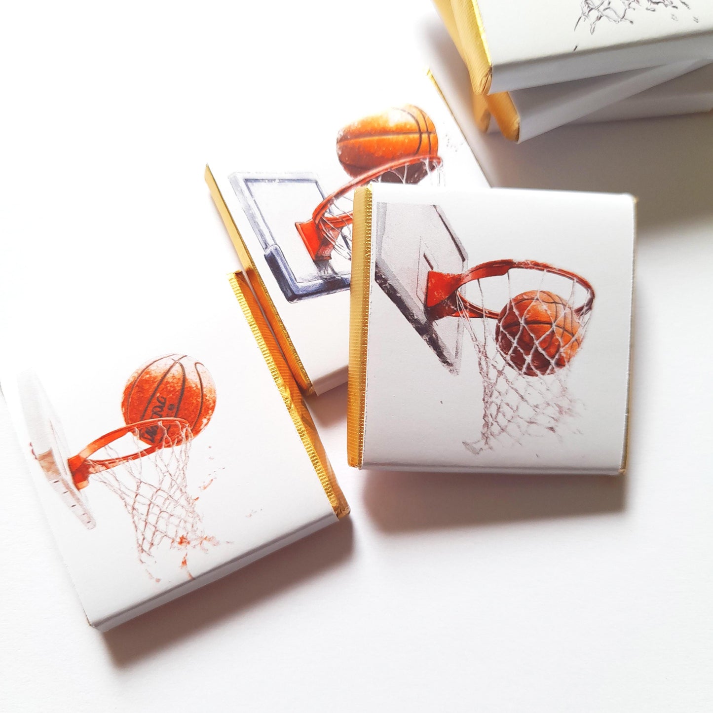 Personalised Basketball Chocolates – Sports Theme Party Favours, Bag Fillers