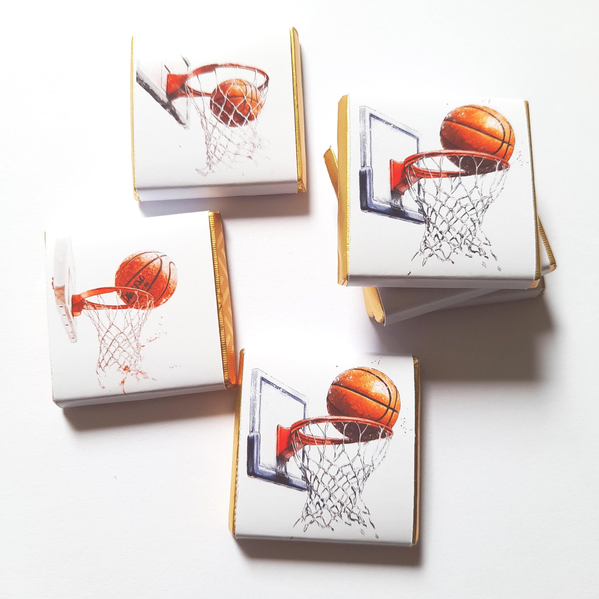Personalised Basketball Chocolates – Sports Theme Party Favours, Bag Fillers
