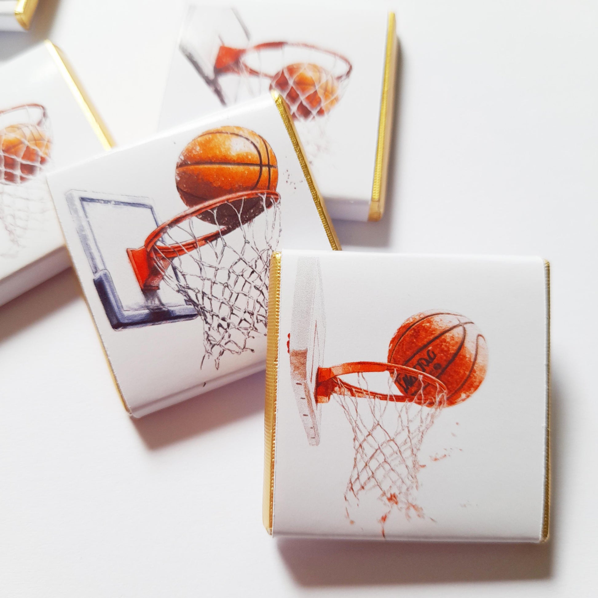 Personalised Basketball Chocolates – Sports Theme Party Favours, Bag Fillers