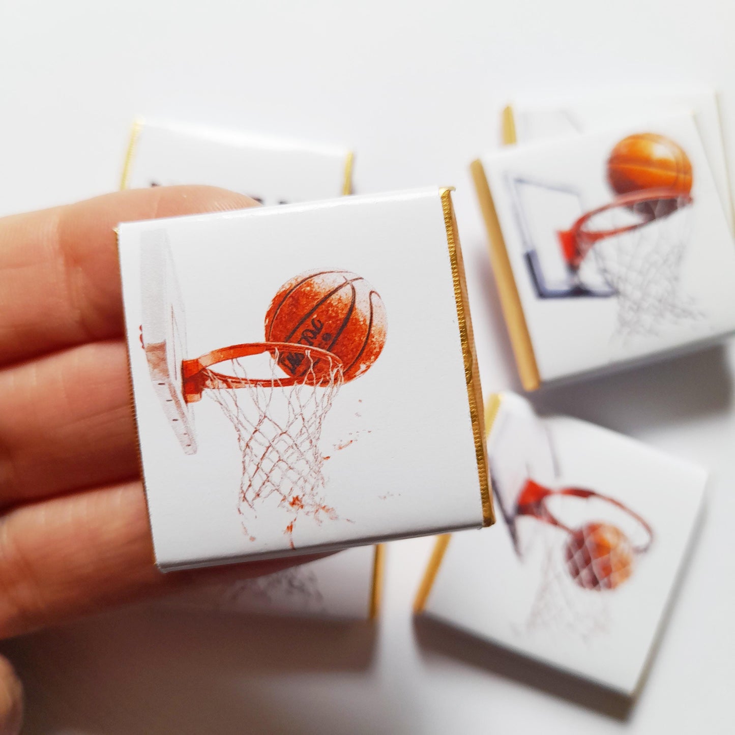 Personalised Basketball Chocolates – Sports Theme Party Favours, Bag Fillers
