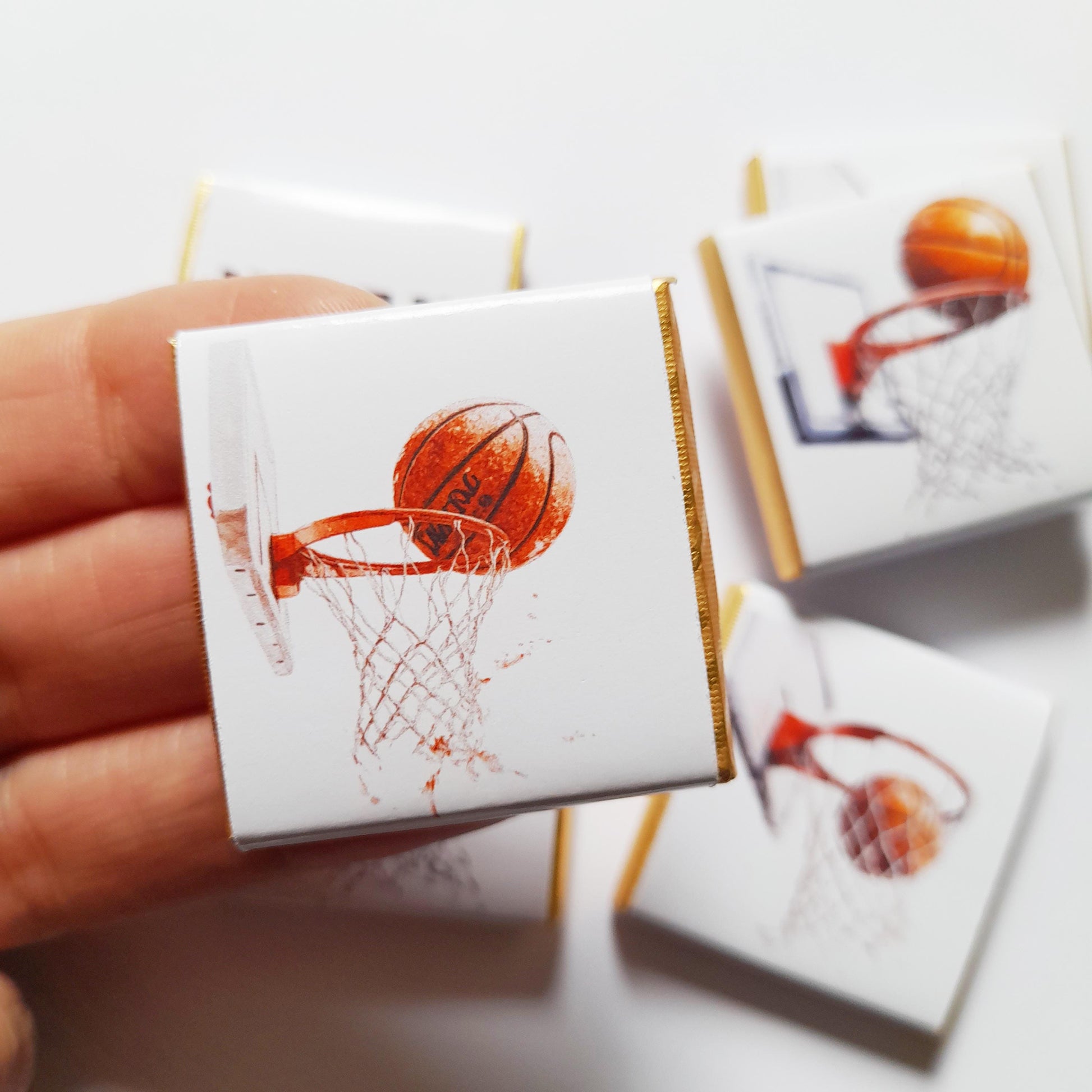 Personalised Basketball Chocolates – Sports Theme Party Favours, Bag Fillers