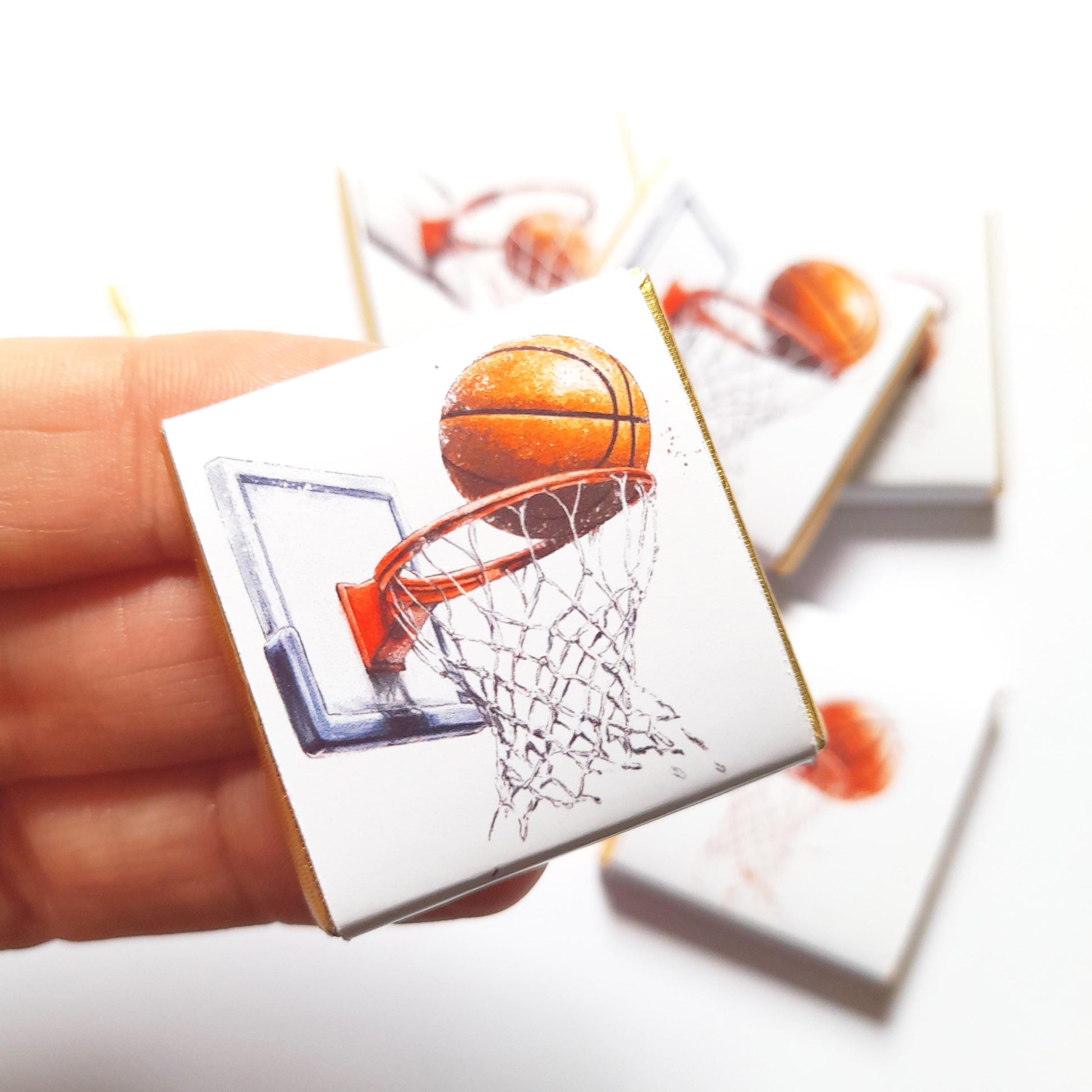 Personalised Basketball Chocolates – Sports Theme Party Favours, Bag Fillers