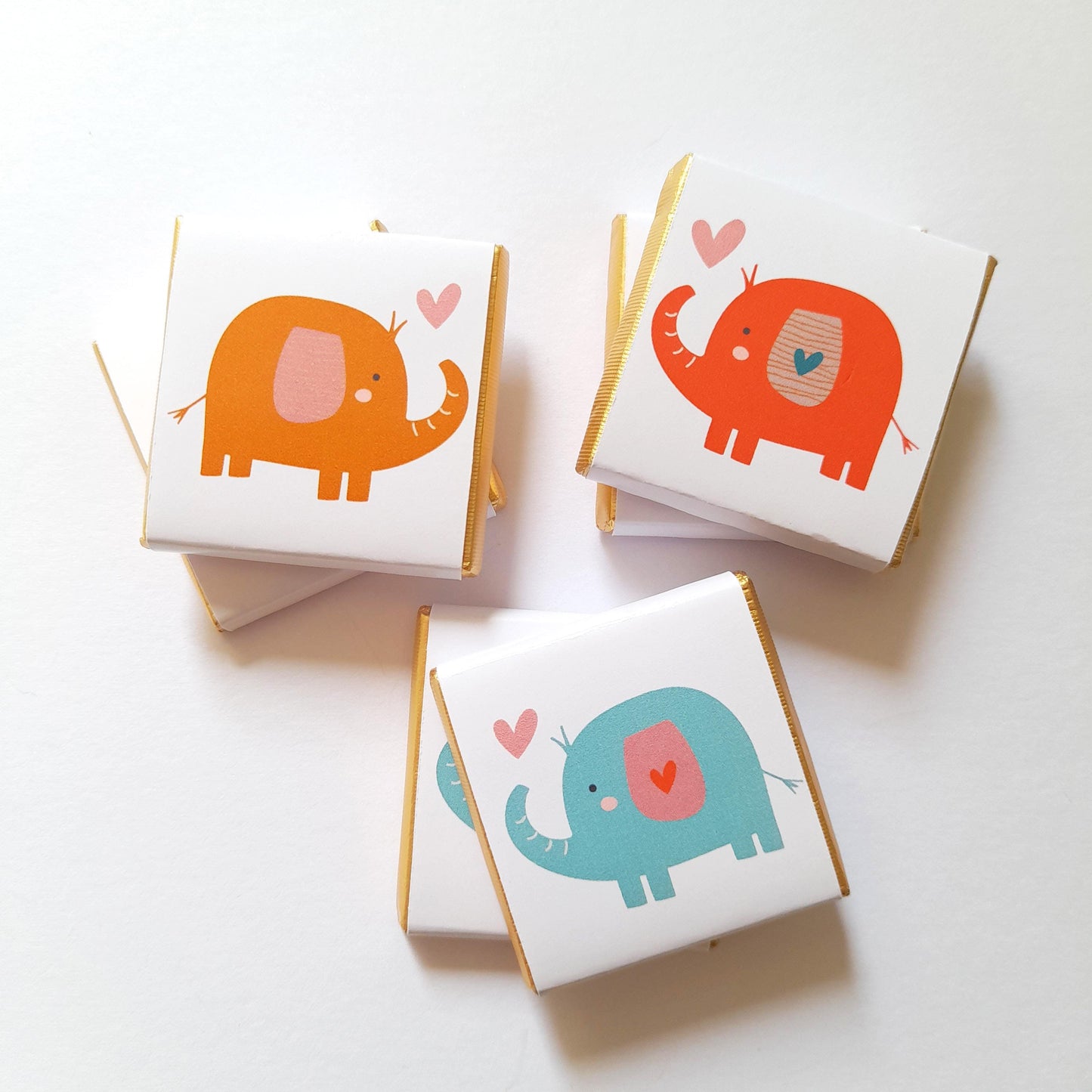 Personalised Baby Shower Favours - Elephant 1st Birthday Chocolate Treats