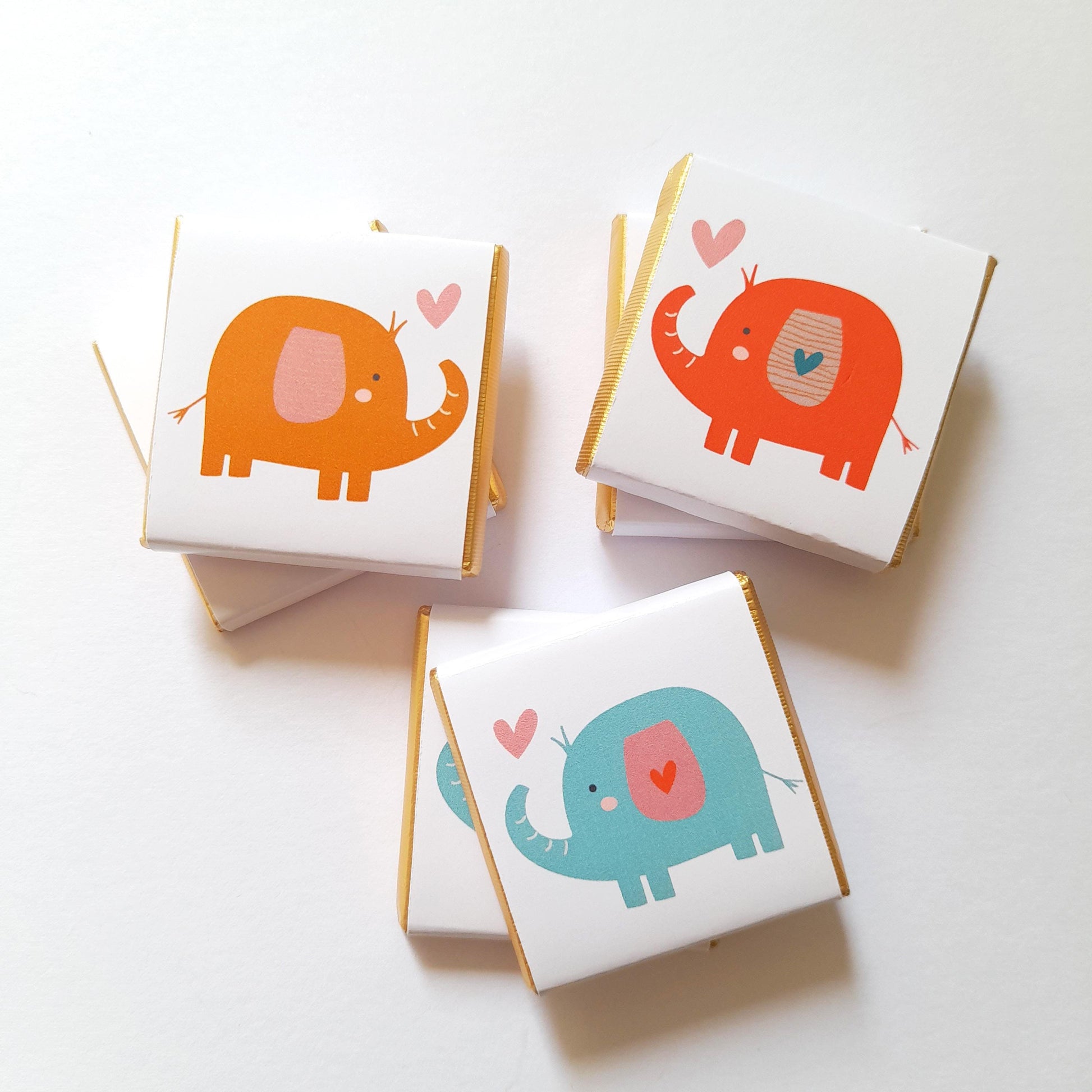 Personalised Baby Shower Favours - Elephant 1st Birthday Chocolate Treats