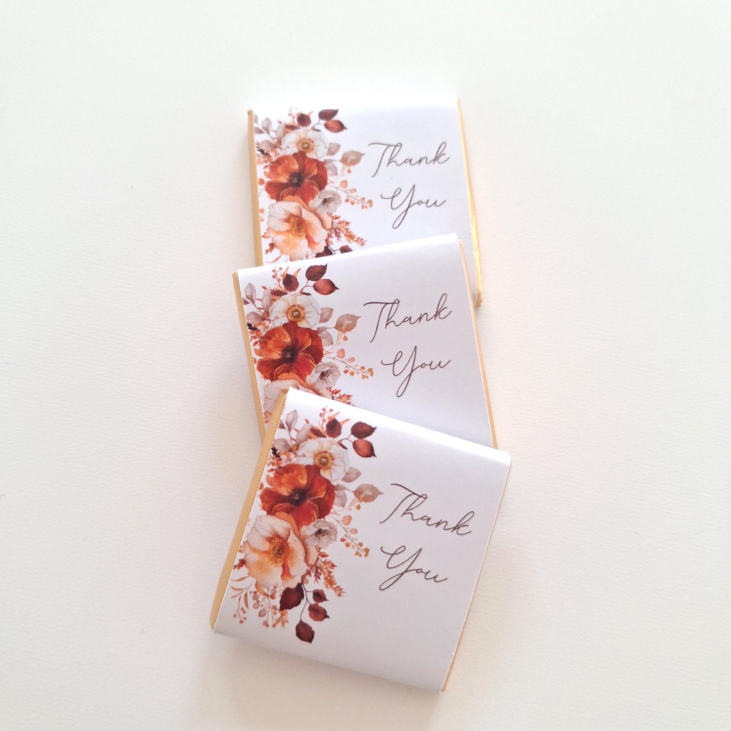 Personalised Rustic Wedding Favours - Autumn Chocolate Treats