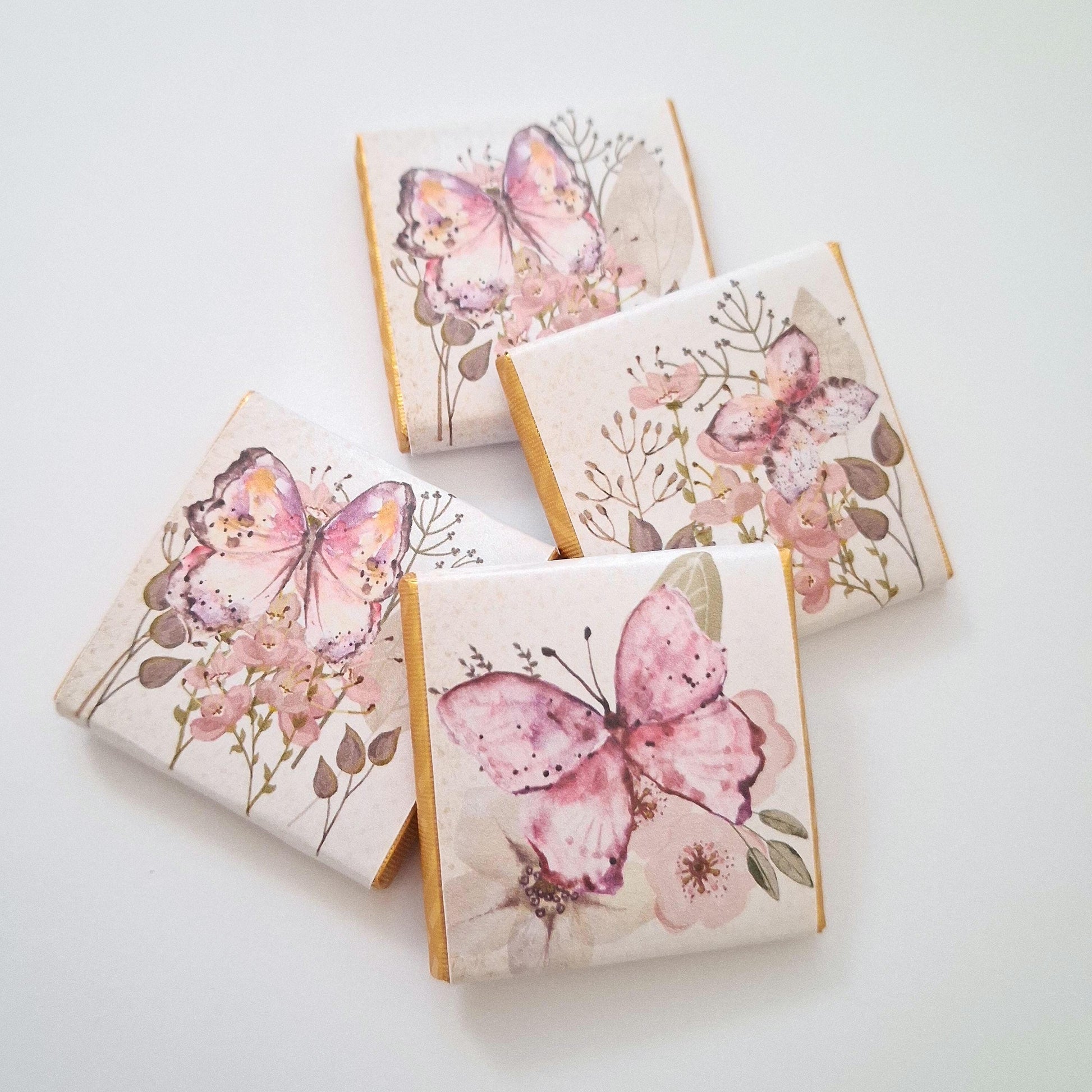Personalised Butterfly Birthday Favours - Pink Garden Theme Party Bag Fillers - Butterfly Baby Shower Treats