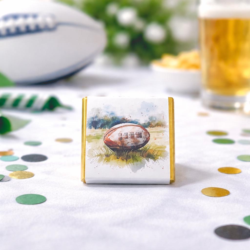 Personalised Rugby Player Chocolates – Custom Birthday Party Favours