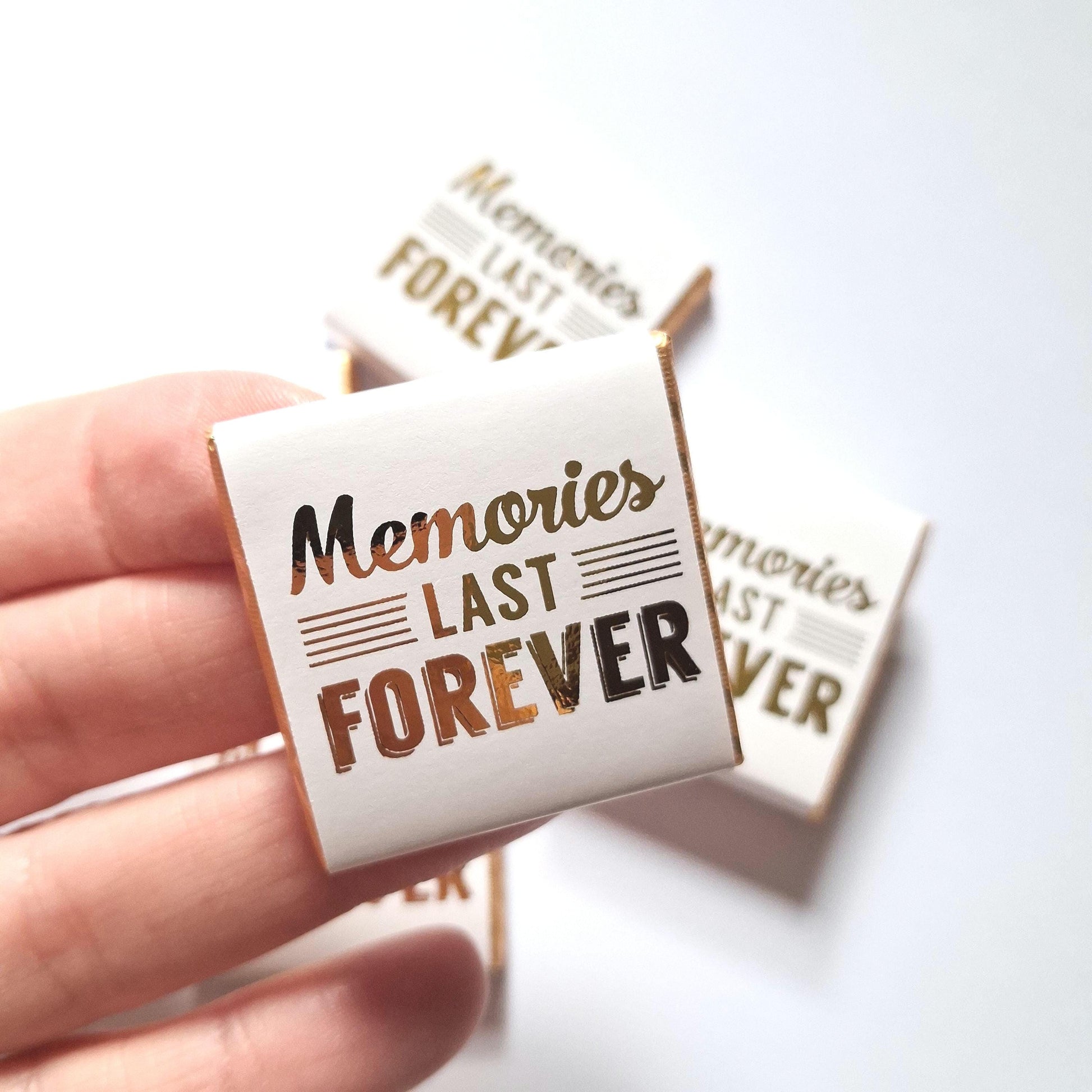 Personalised Gold Foil Wedding Chocolates – Anniversary Guest Favours, Celebration Treats