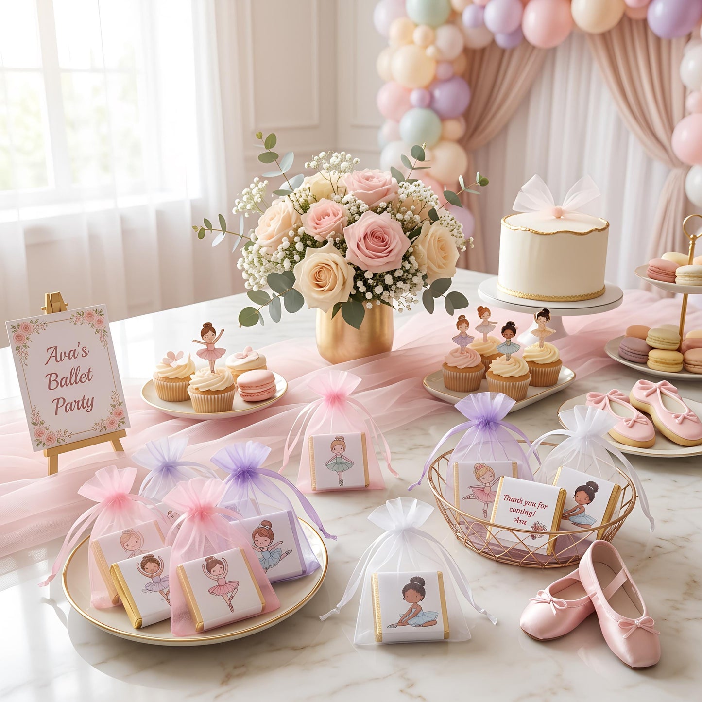Personalised Ballet Dancer Party Favours – Birthday treats