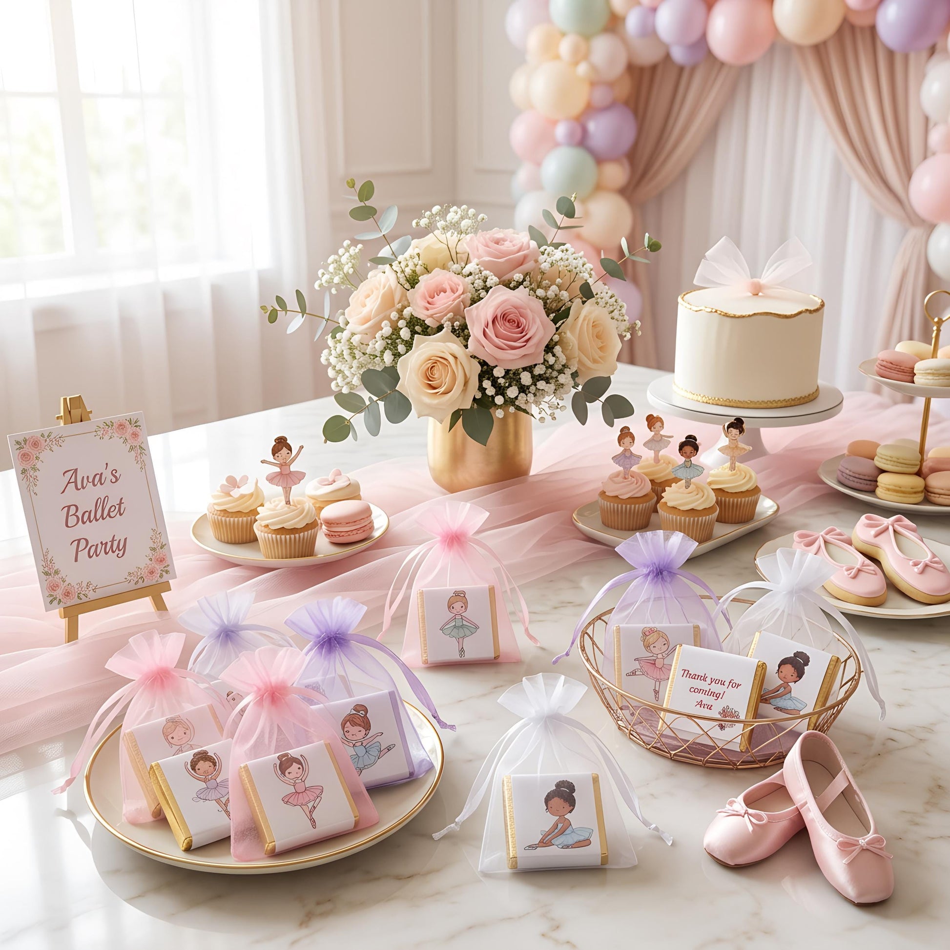 Personalised Ballet Dancer Party Favours – Birthday treats