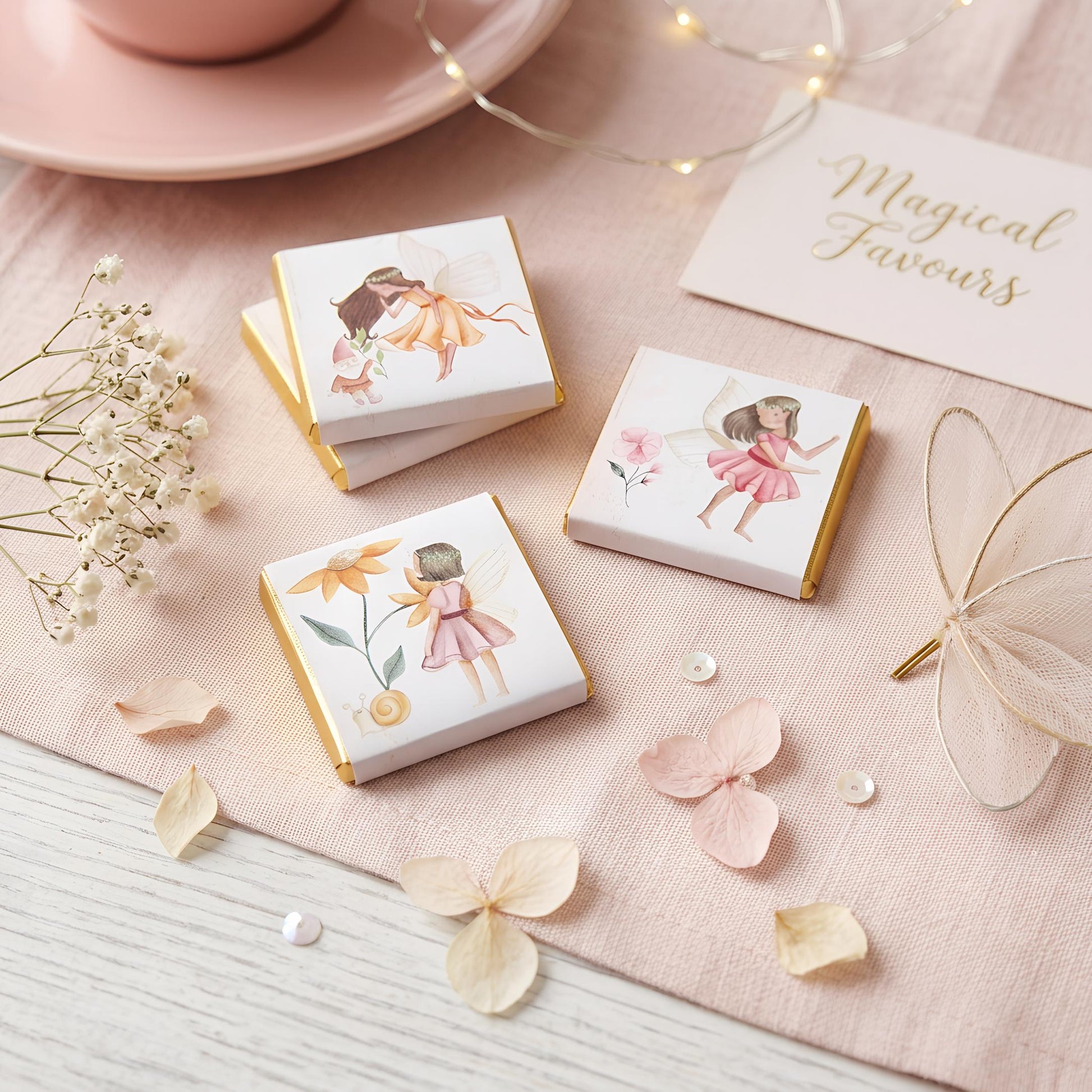 Personalised Fairy Chocolate Party Favours – Magic Garden Birthday Treats