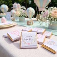Personalised Hot Air Balloon Chocolates – Baby Shower Guest Favours, Adventure Awaits Treats