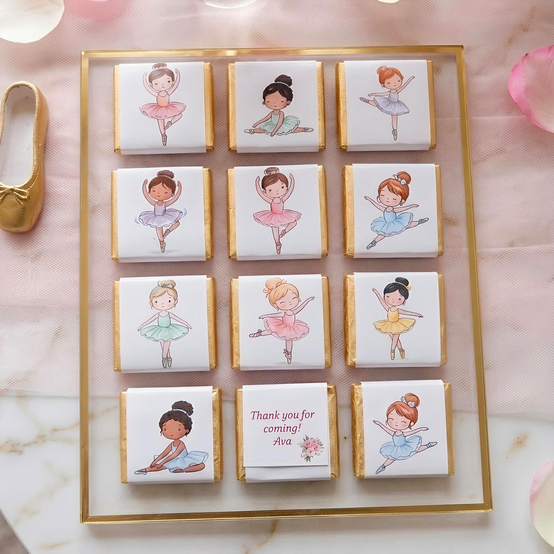 Personalised Ballet Dancer Party Favours – Birthday treats