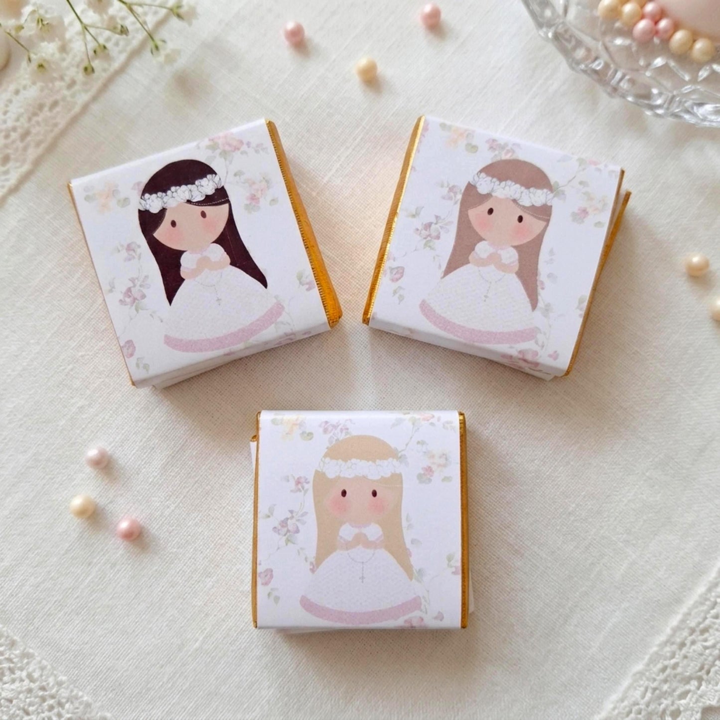Personalised First Holy Communion Chocolates – Custom Religious Guest Favours