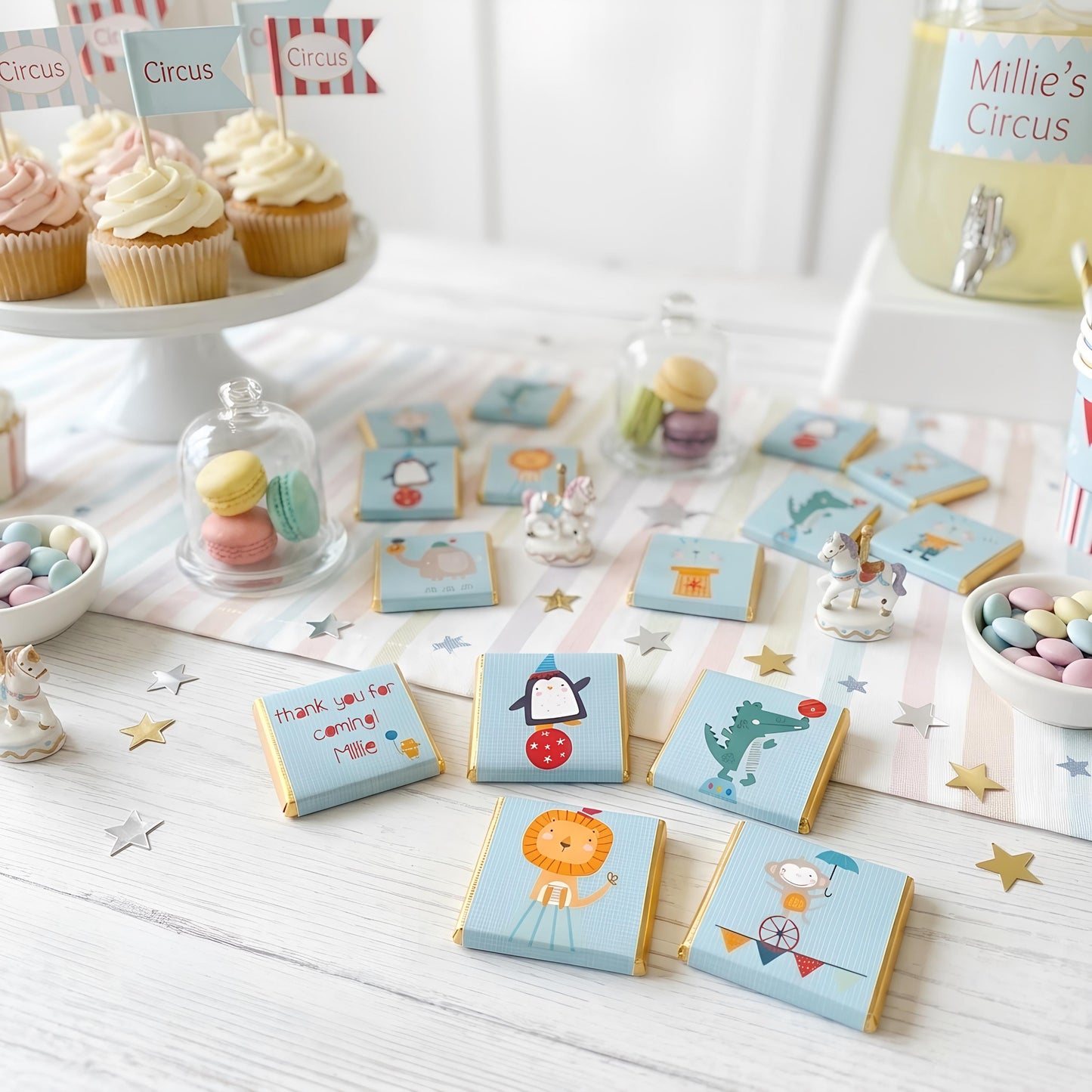 Personalised Circus Party Favours – Birthday Treats