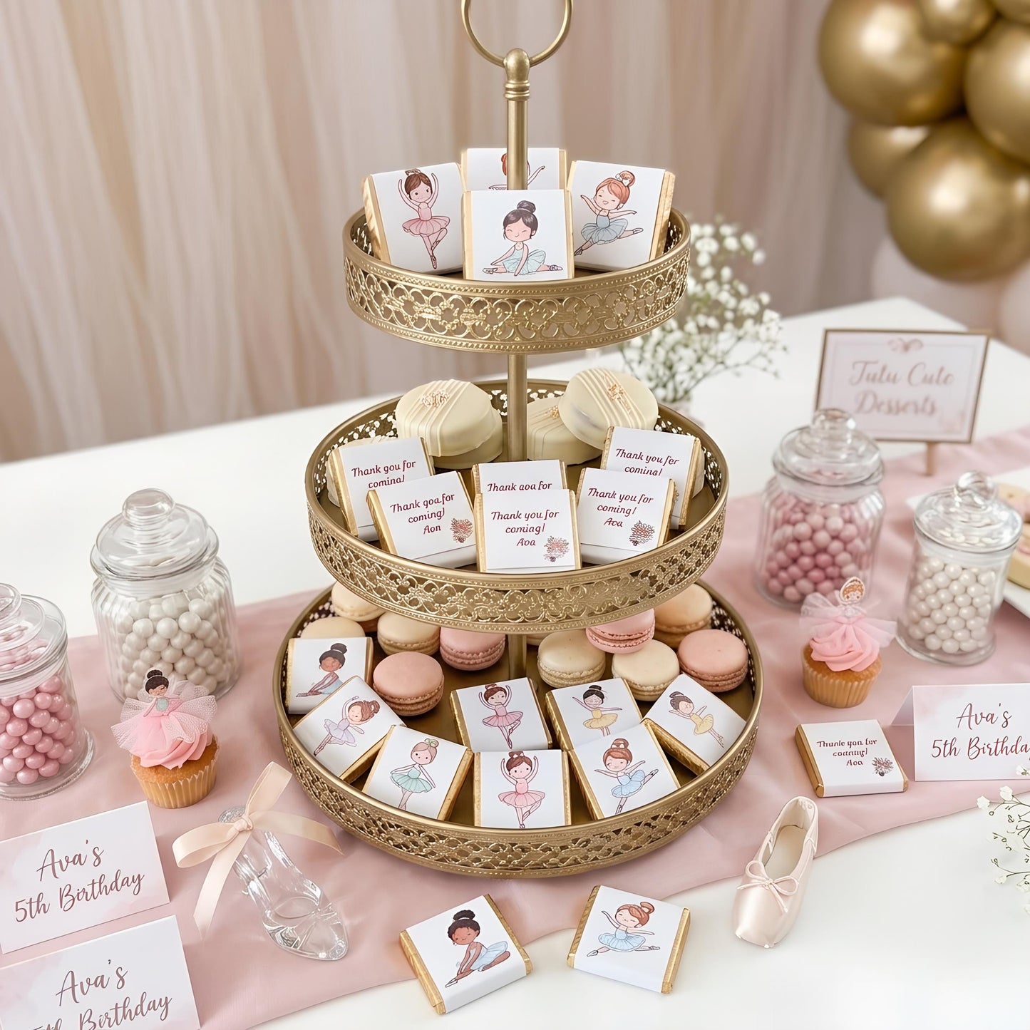 Personalised Ballet Dancer Party Favours – Birthday treats