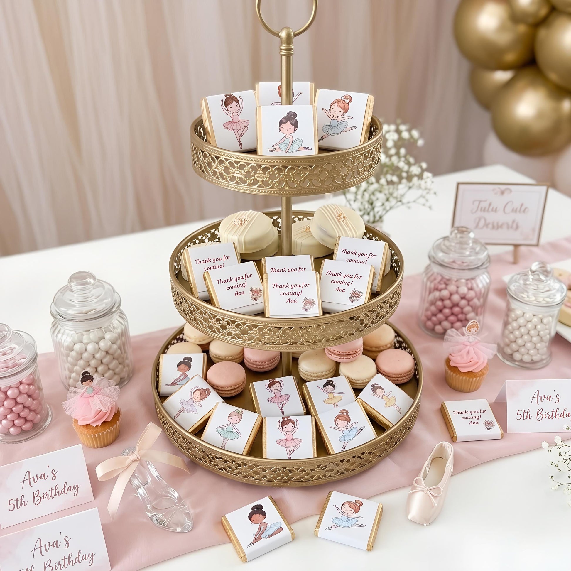 Personalised Ballet Dancer Party Favours – Birthday treats