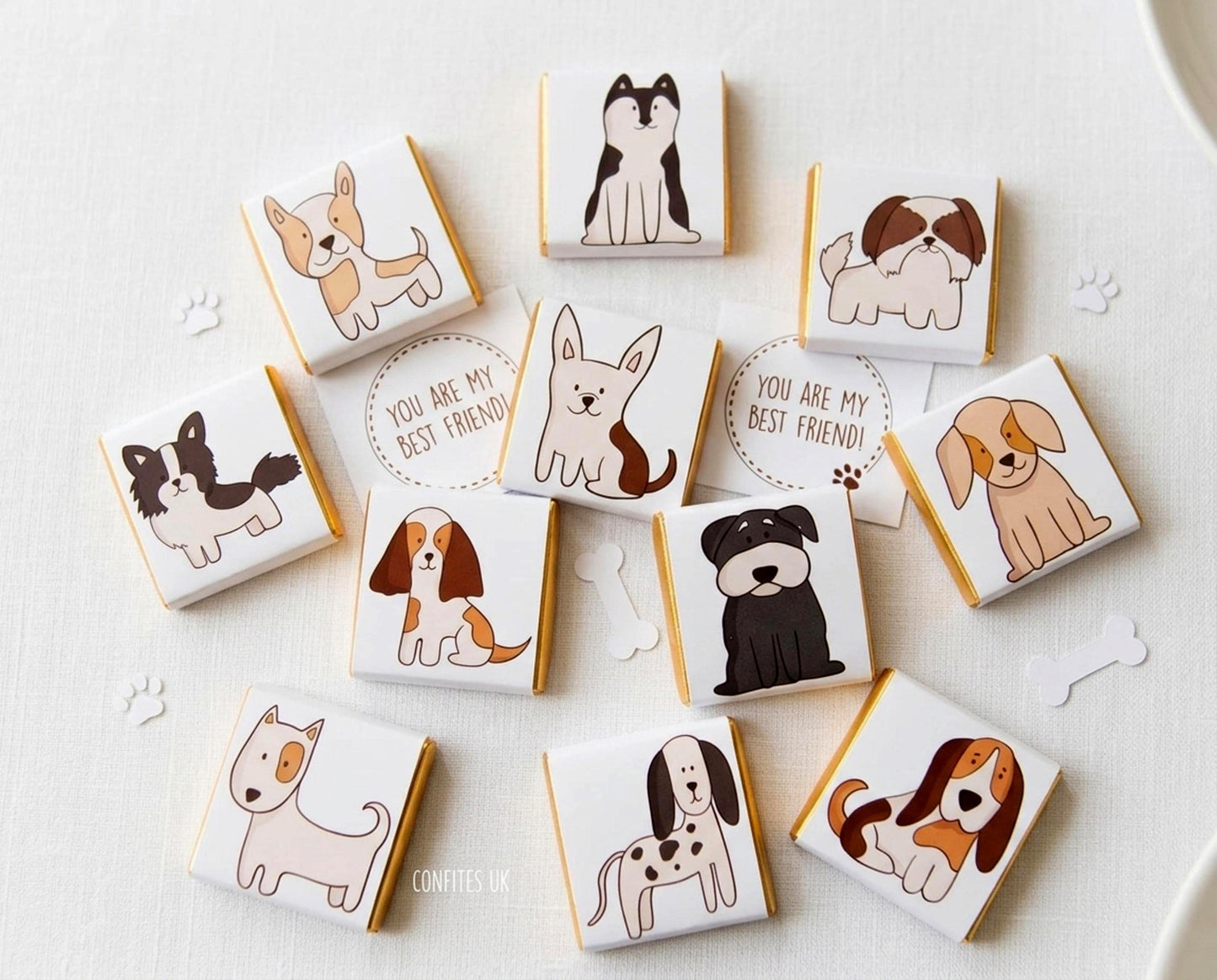 Personalised Dog Breeds Party Favours – Puppy Birthday Treats
