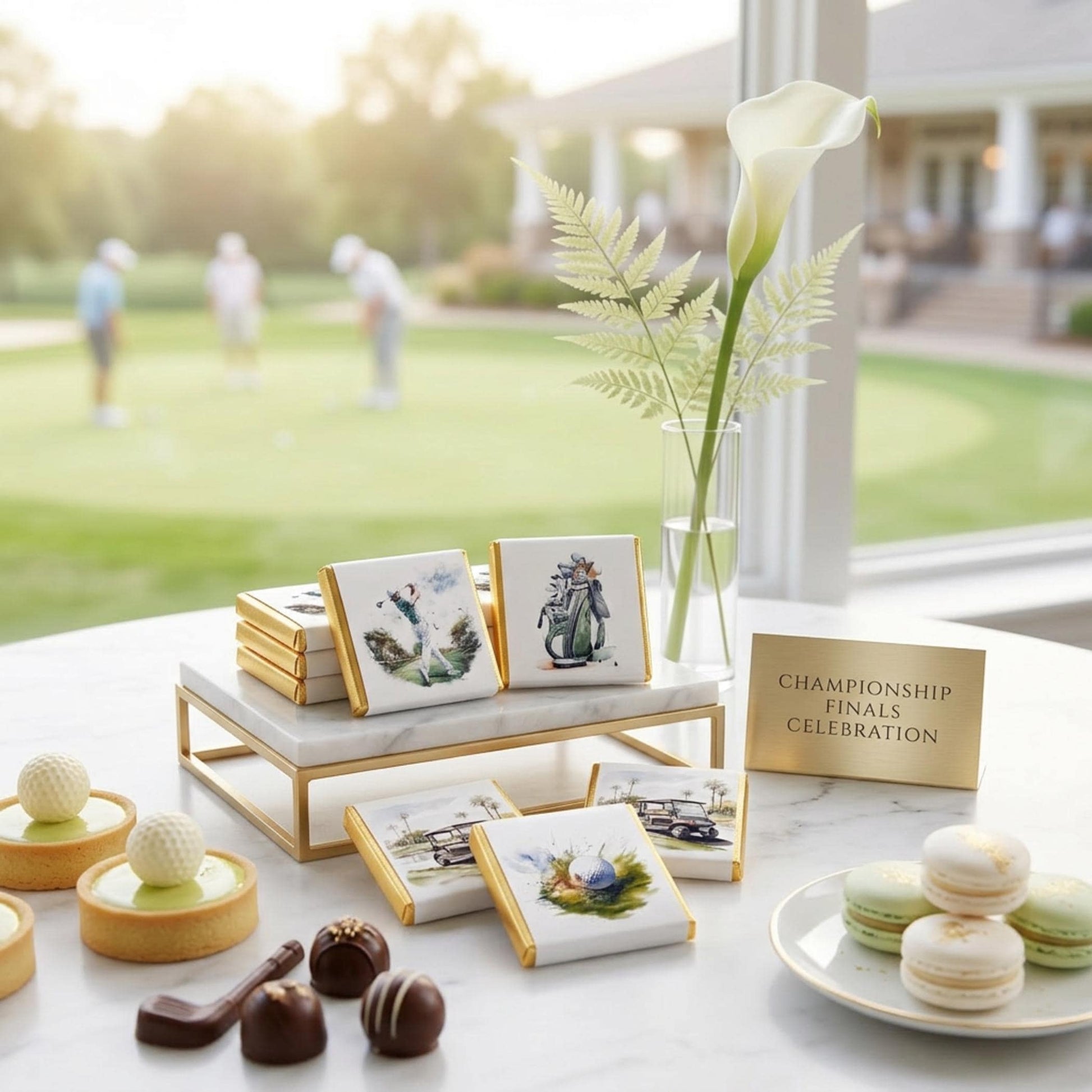 Personalised Golf Party Favours - Retirement Celebration Chocolate Treats - Golfer Birthday Guest Gifts