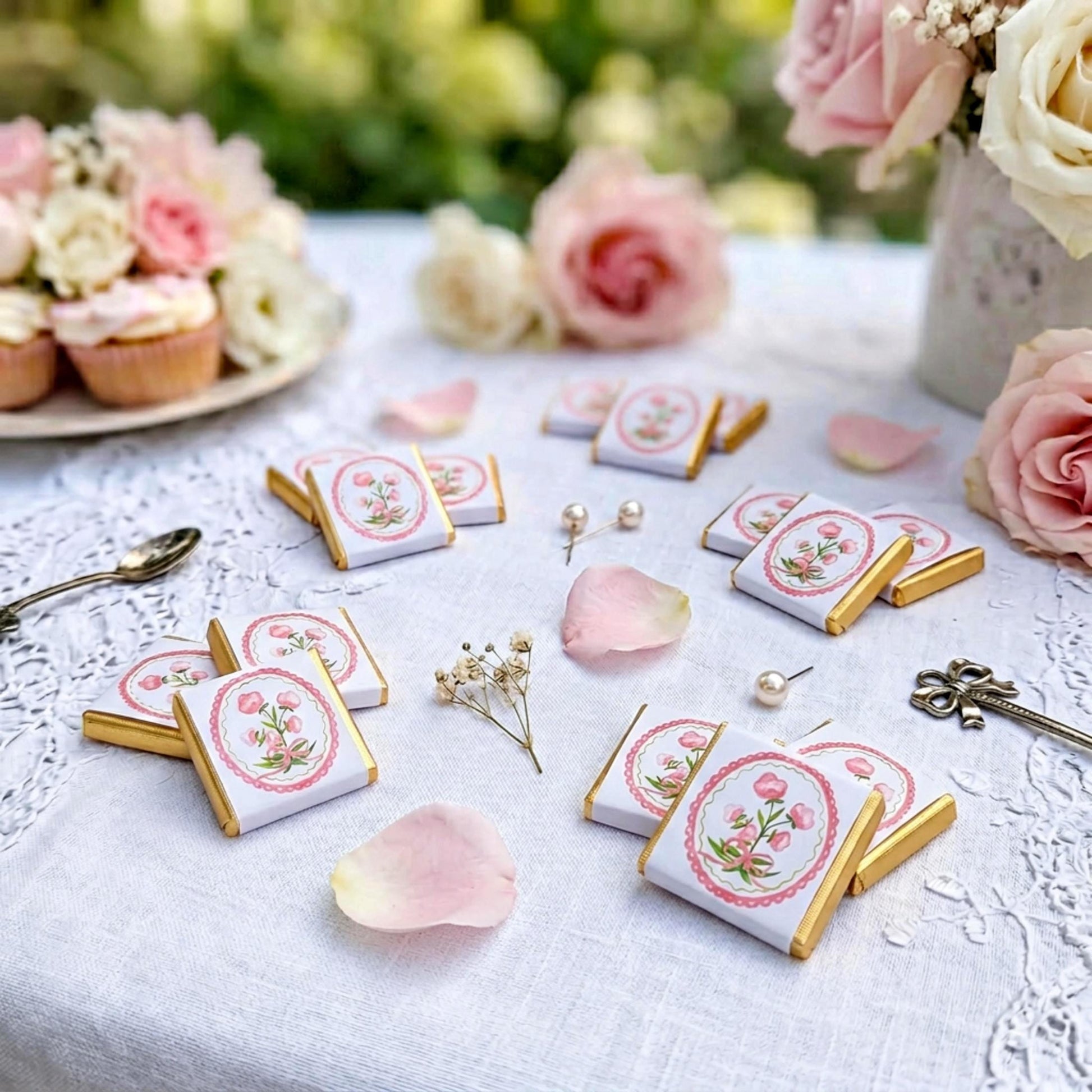 Personalised Coquette Party Favours – Floral Birthday thank you treats