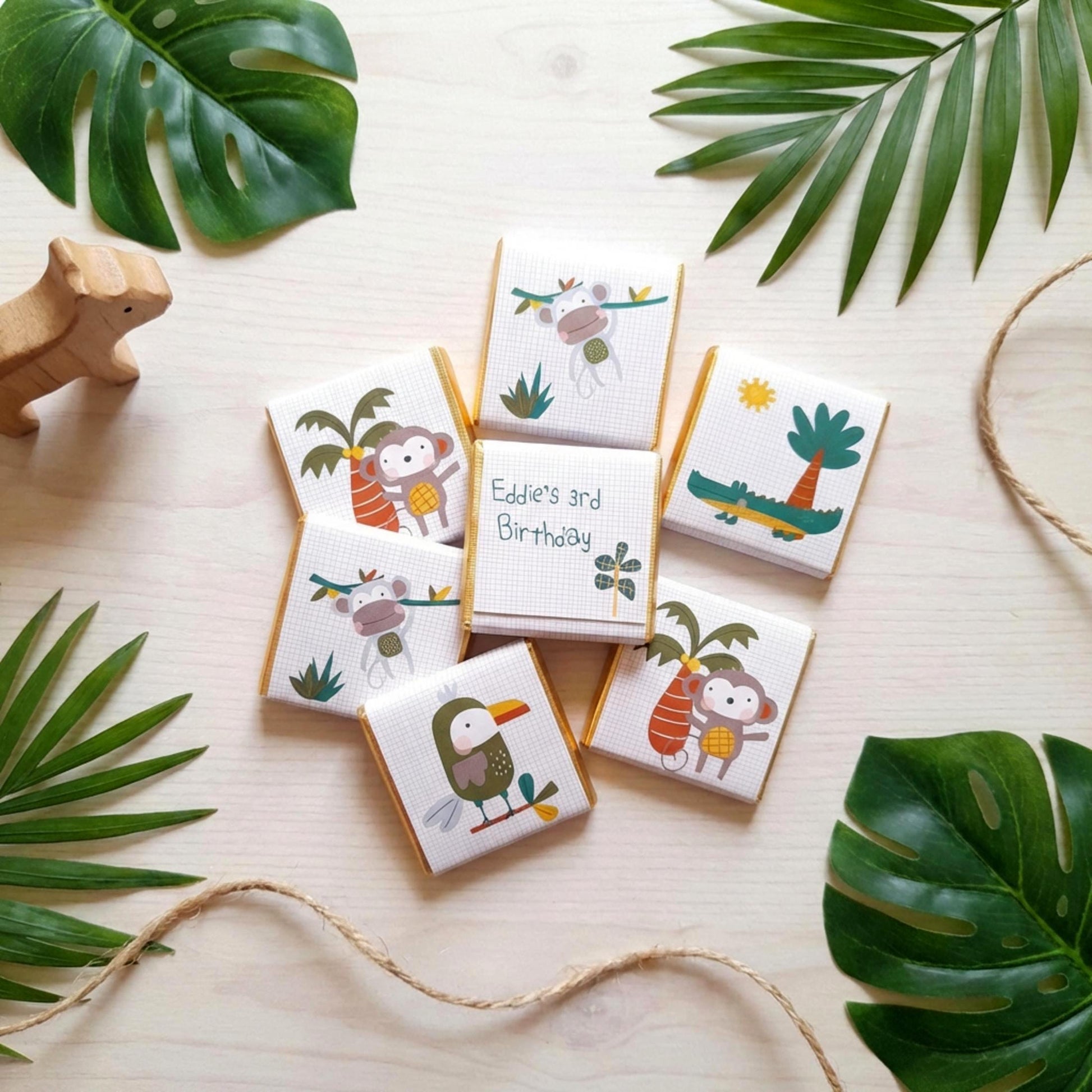 Personalised Jungle Safari Party Favours – Wild One Birthday Treats