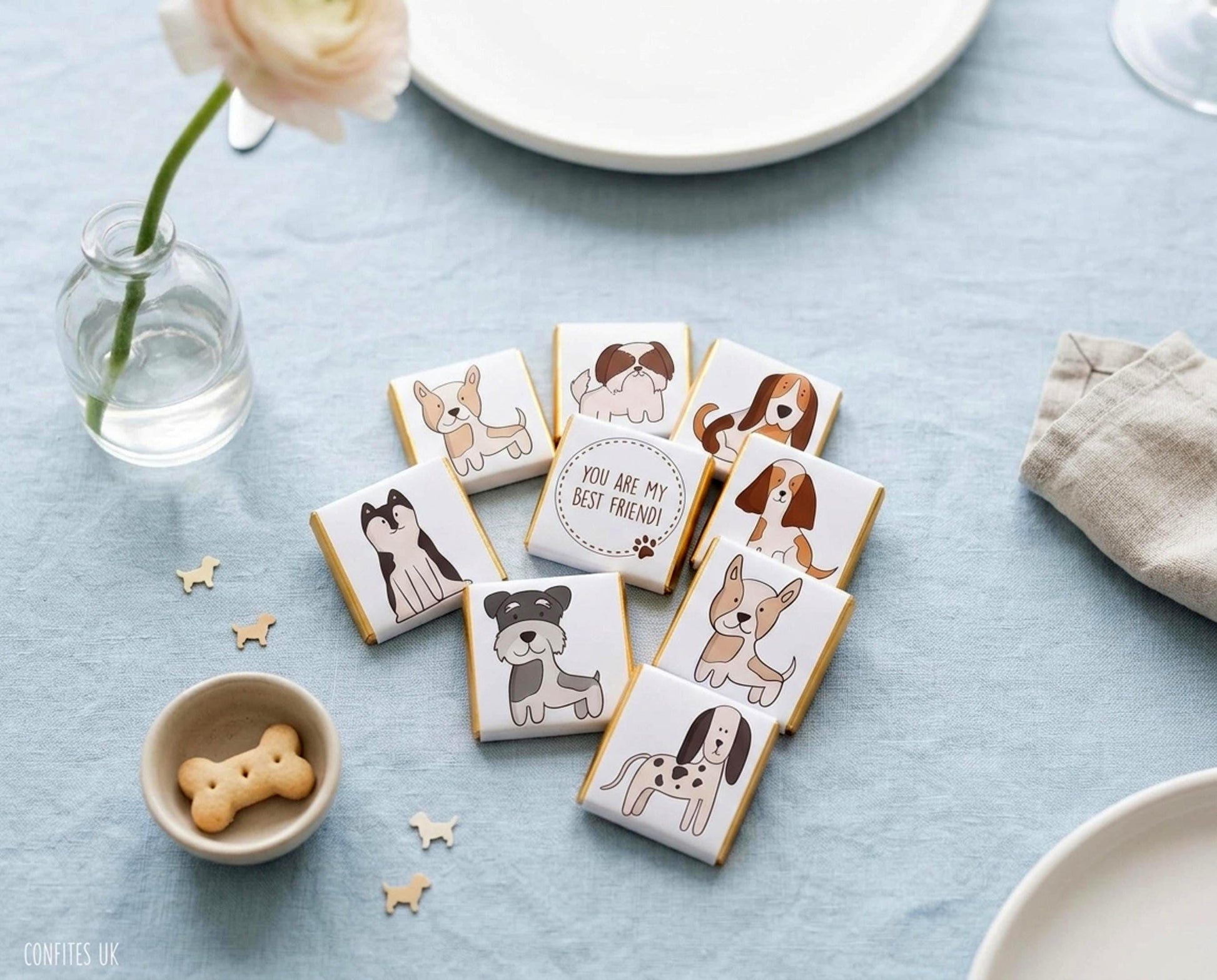 Personalised Dog Breeds Party Favours – Puppy Birthday Treats