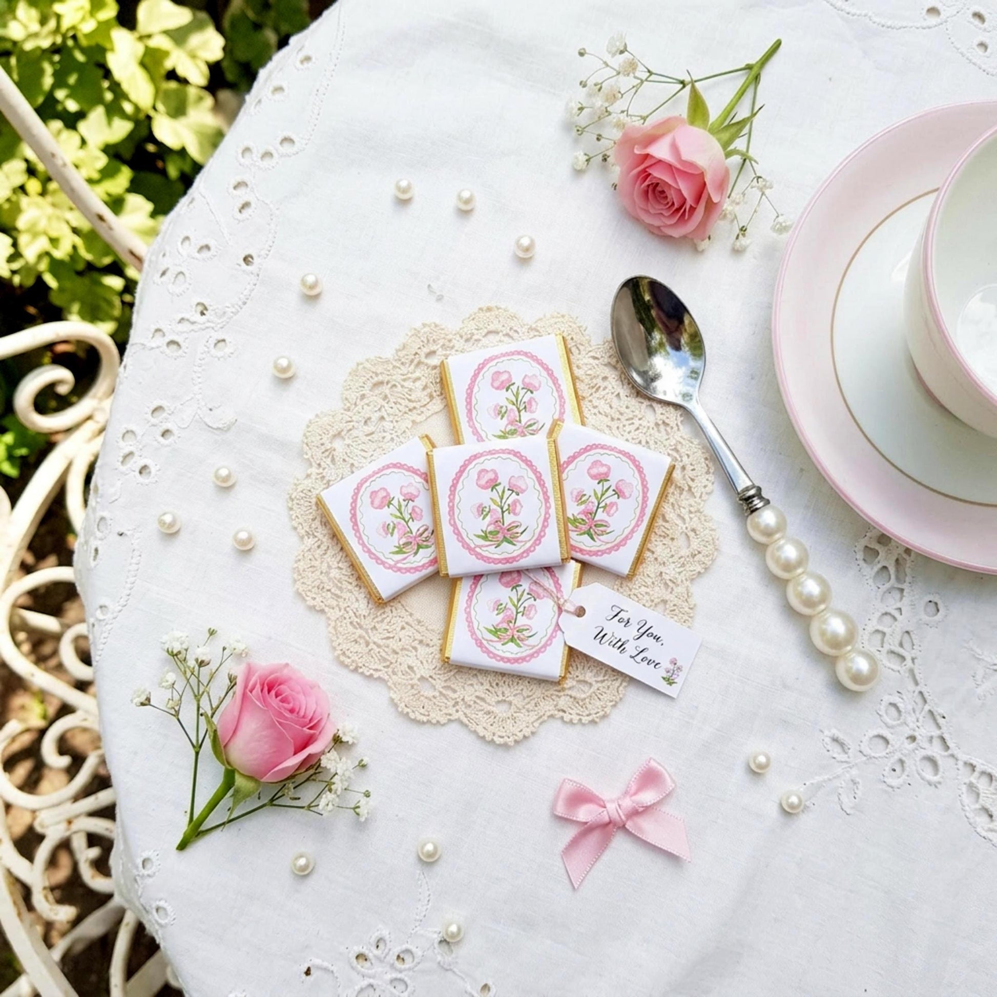Personalised Coquette Party Favours – Floral Birthday thank you treats