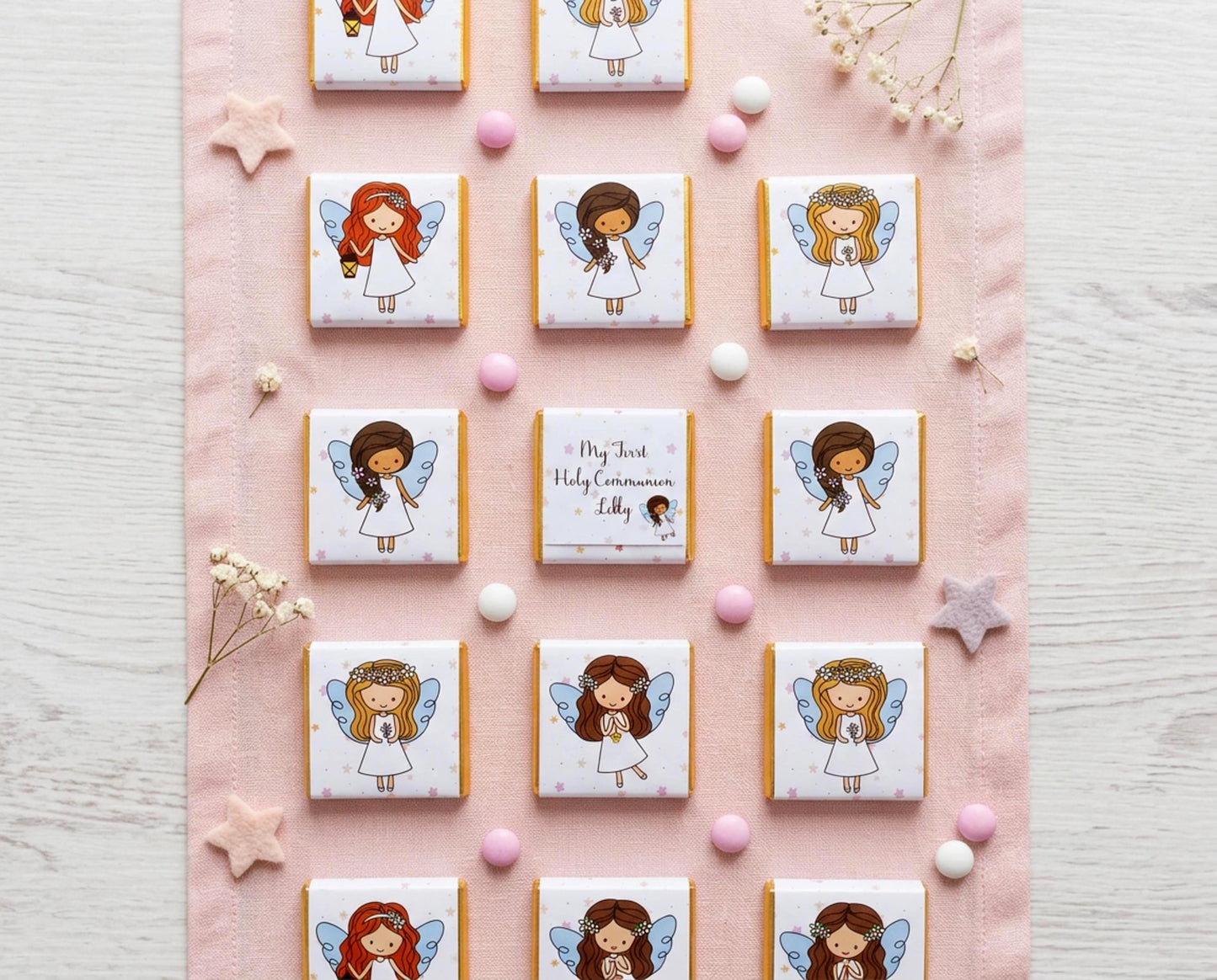 Personalised First Communion Favours for Girls – Religious Party Guest Treats