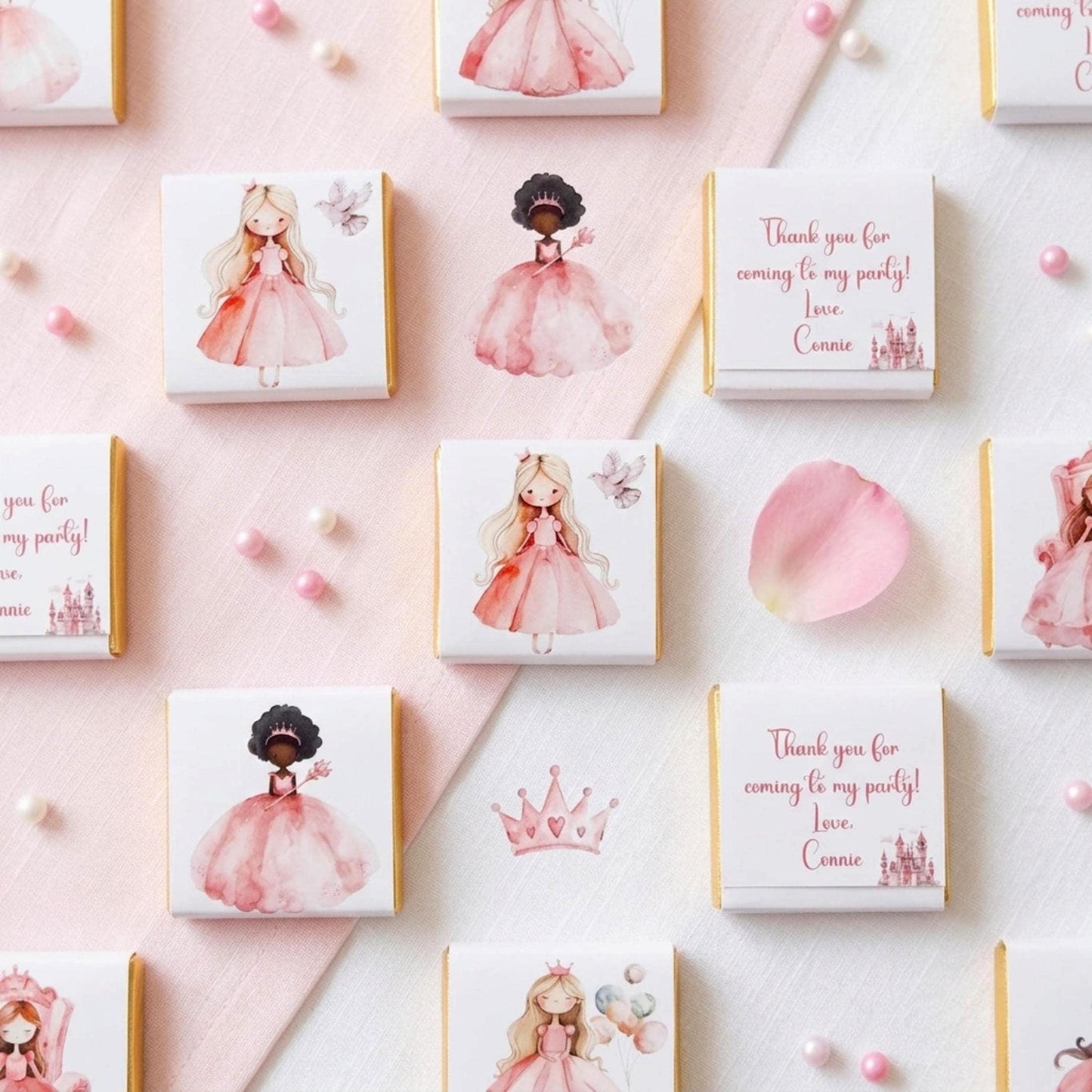 Personalised Princesses Birthday party favours – Fairy tale Treats