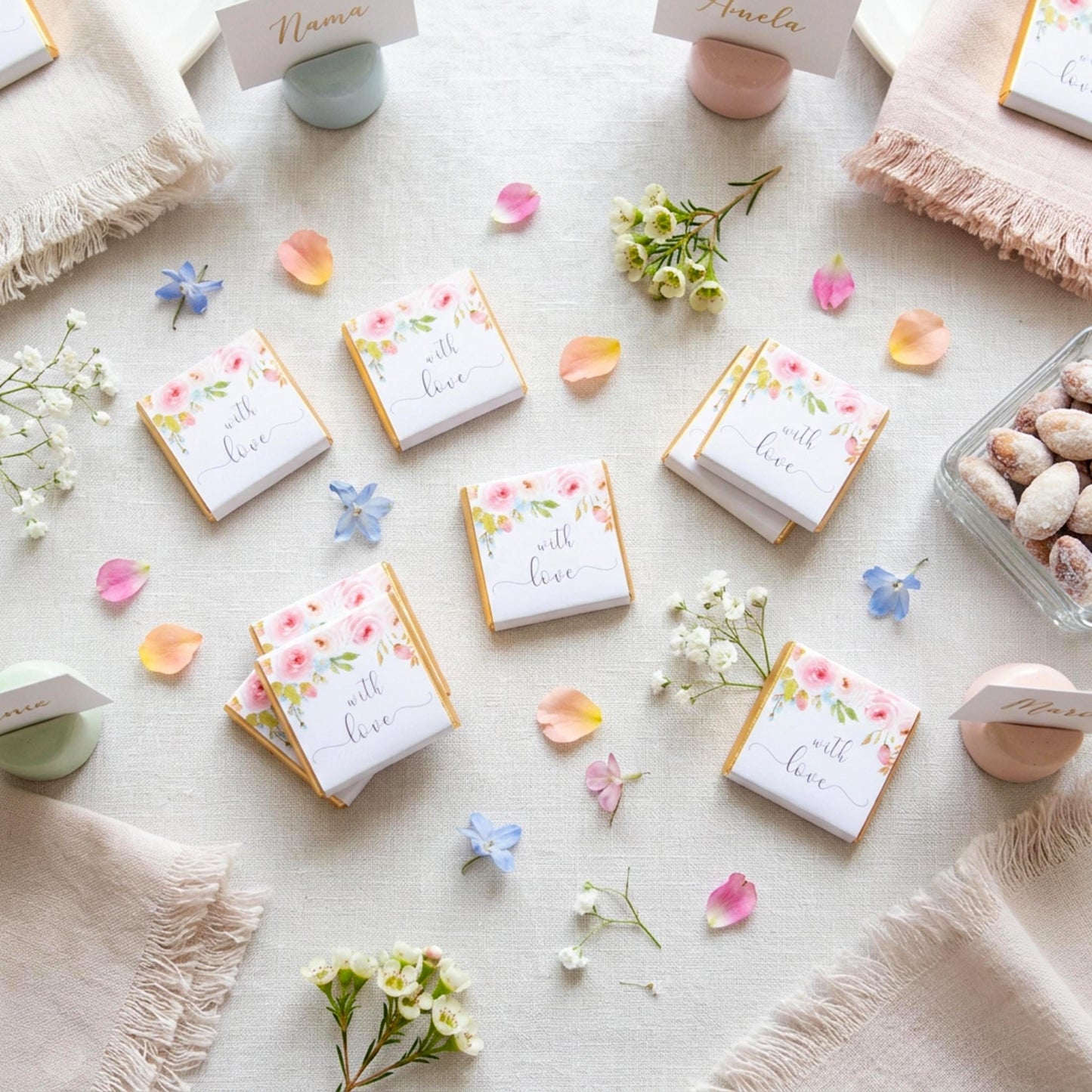 With Love Personalised Birthday Favours