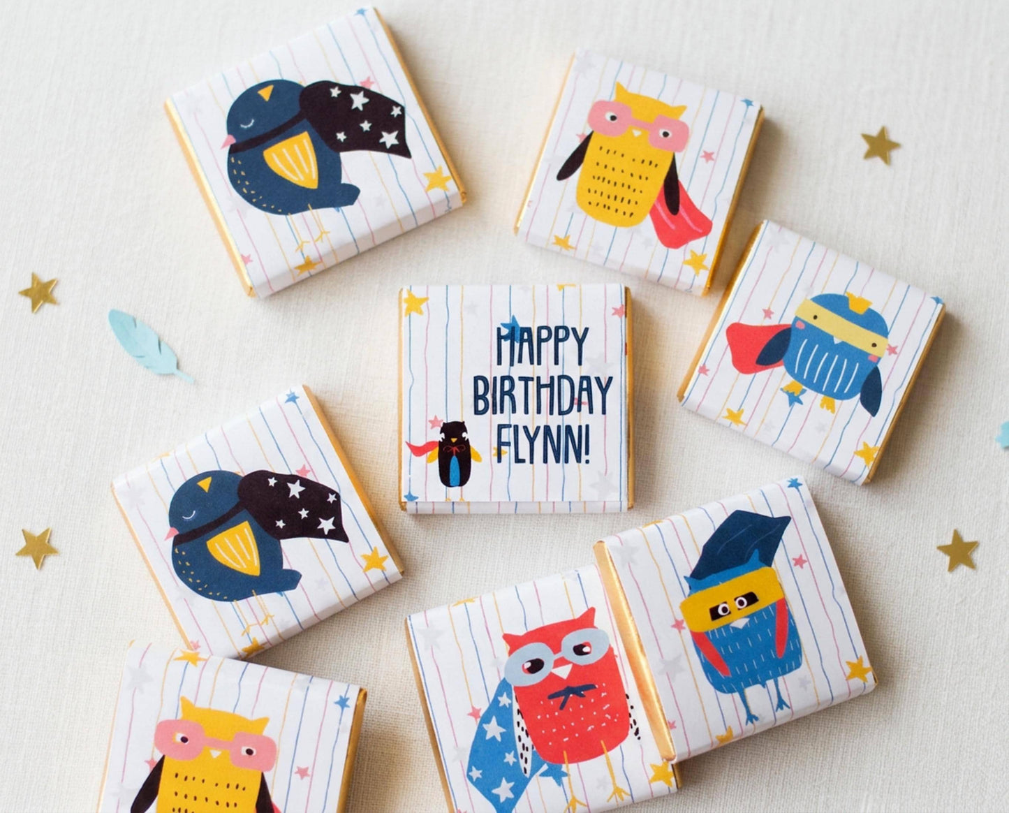 Personalised Super Bird Birthday Favours – Kids Party Treats