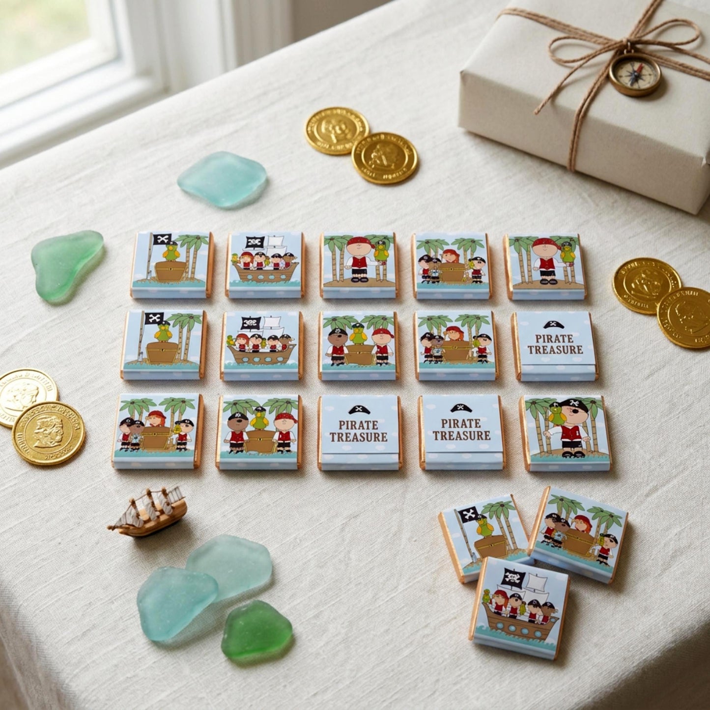 Personalised Pirate Birthday Party Favours – Treasure Hunt Treats