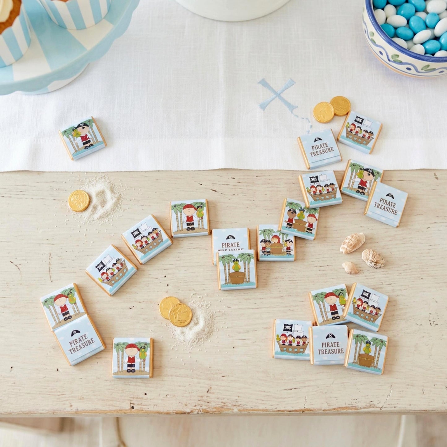 Personalised Pirate Birthday Party Favours – Treasure Hunt Treats