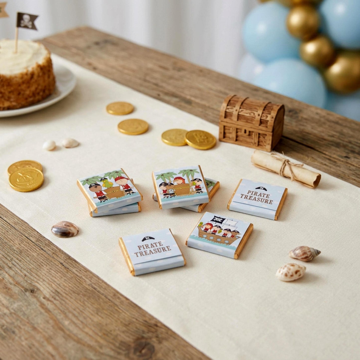 Personalised Pirate Birthday Party Favours – Treasure Hunt Treats