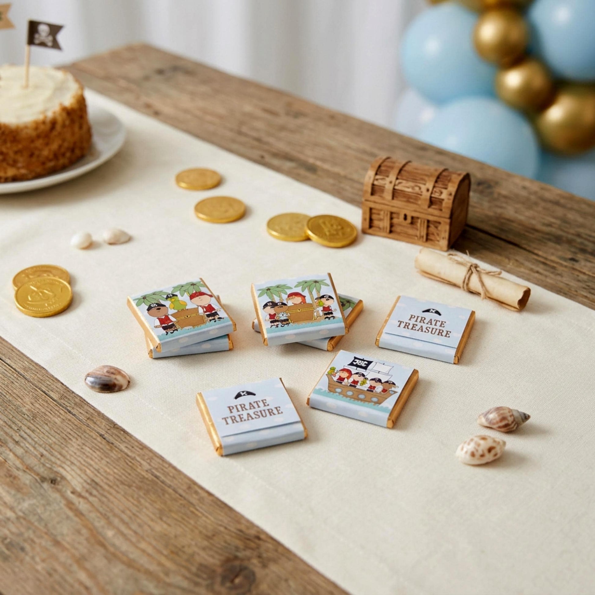 Personalised Pirate Birthday Party Favours – Treasure Hunt Treats