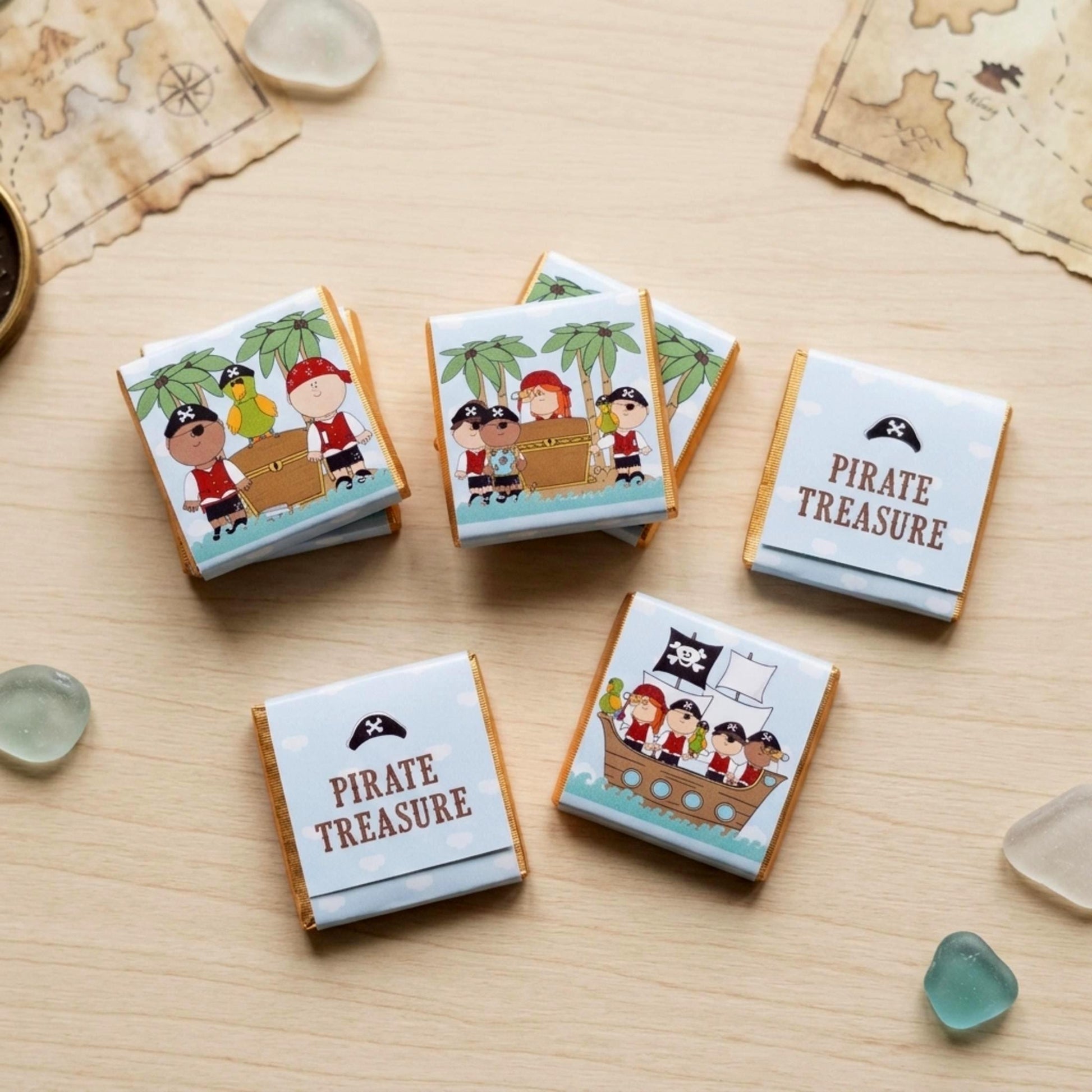 Personalised Pirate Birthday Party Favours – Treasure Hunt Treats