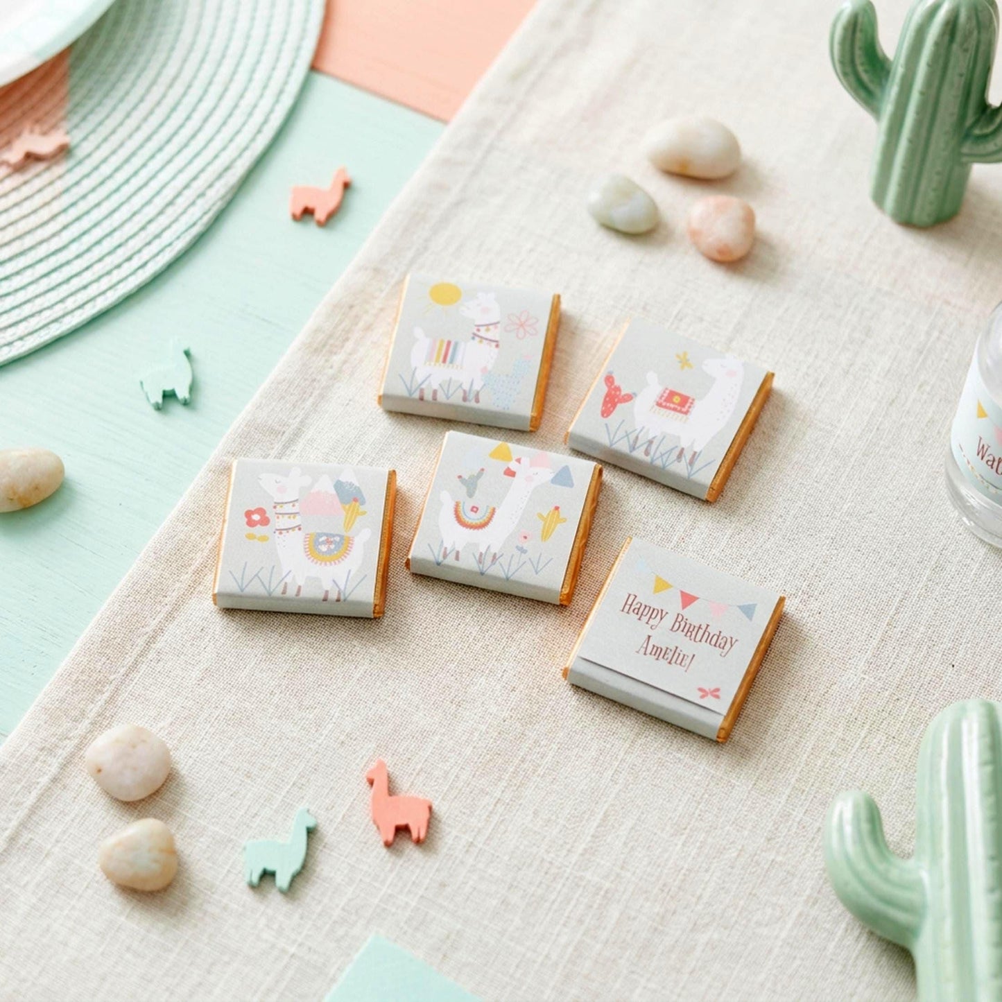 Personalised Llama Party Favours – Birthday, Baby Shower Party Treats
