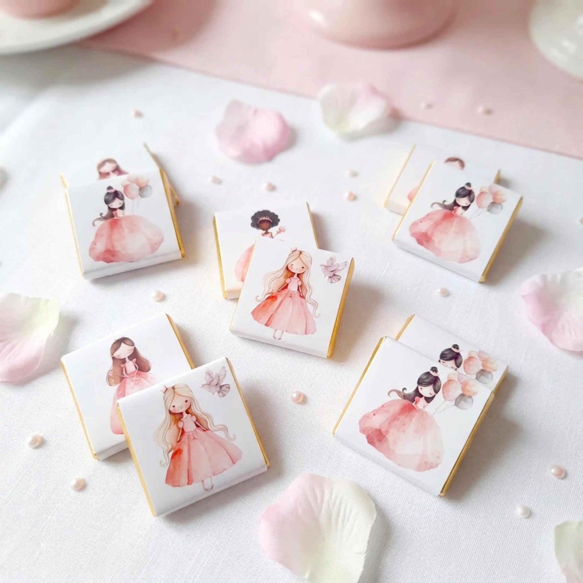 Personalised Princesses Birthday party favours – Fairy tale Treats
