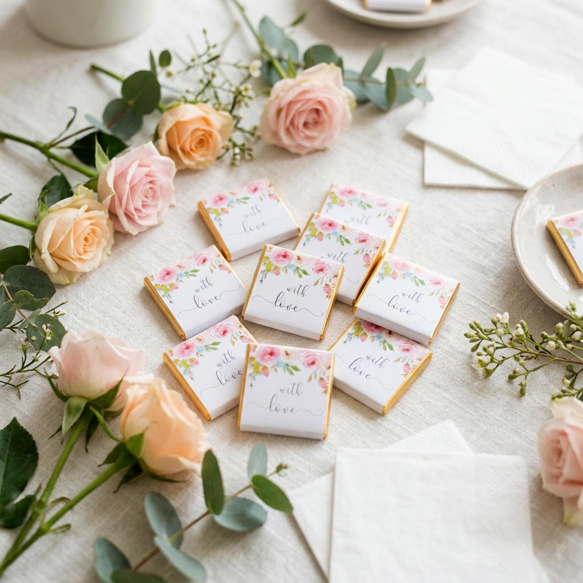 With Love Personalised Birthday Favours