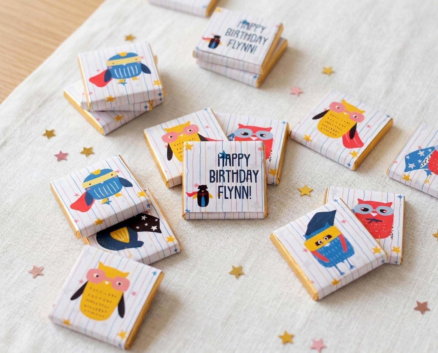 Personalised Super Bird Birthday Favours – Kids Party Treats