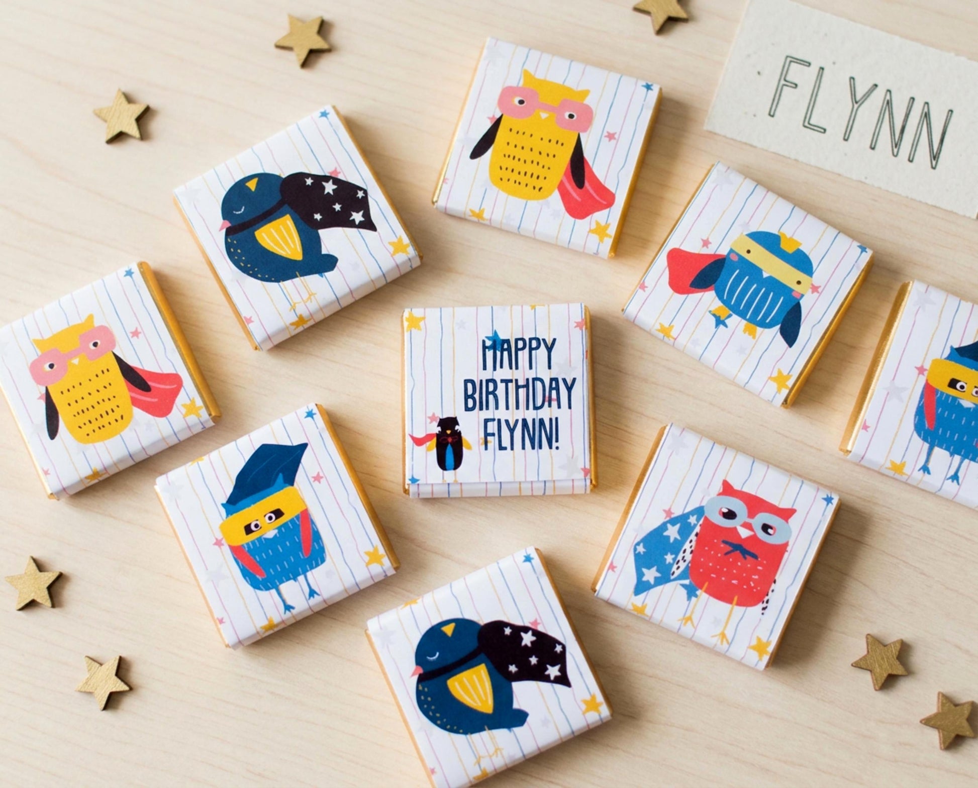 Personalised Super Bird Birthday Favours – Kids Party Treats