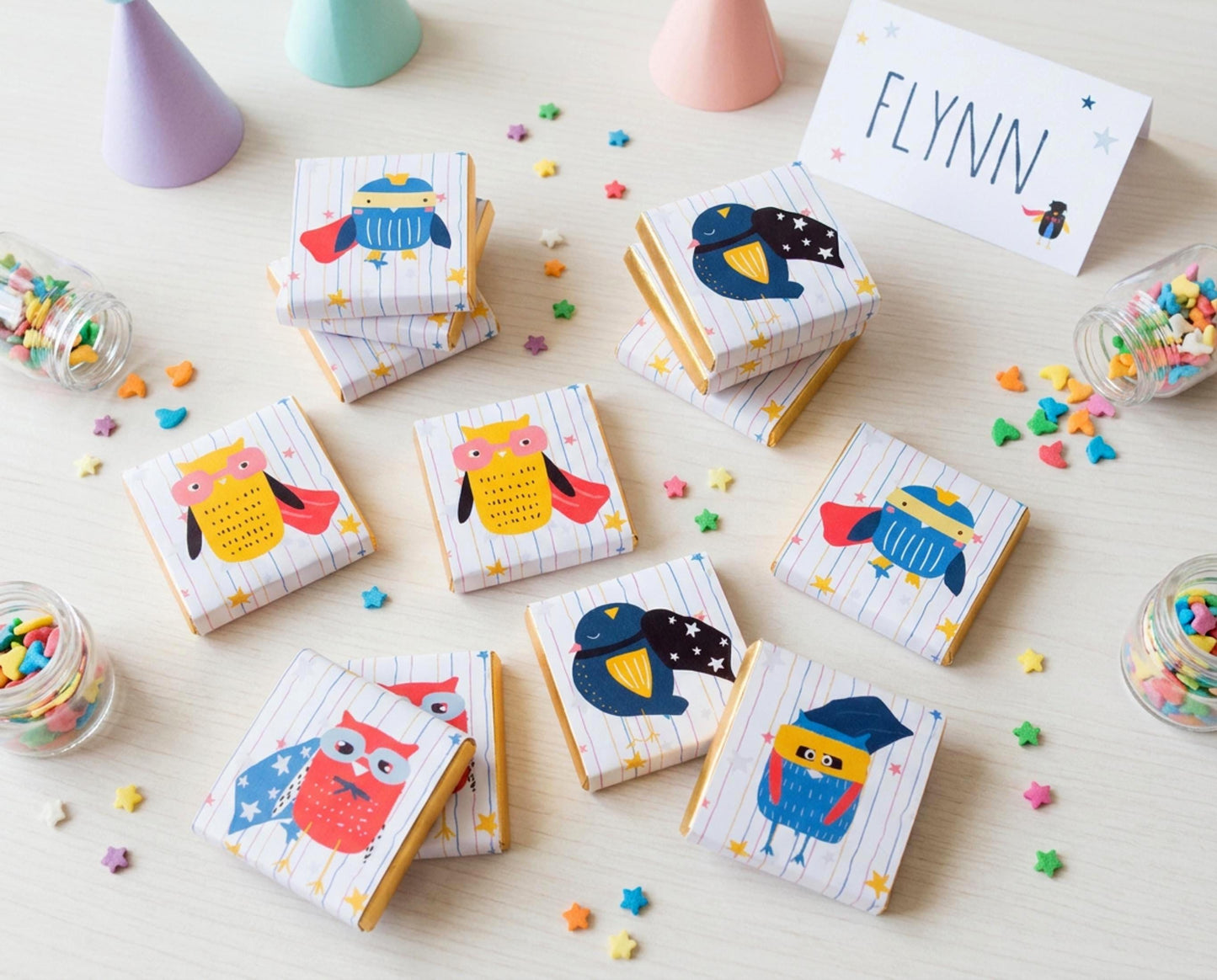 Personalised Super Bird Birthday Favours – Kids Party Treats