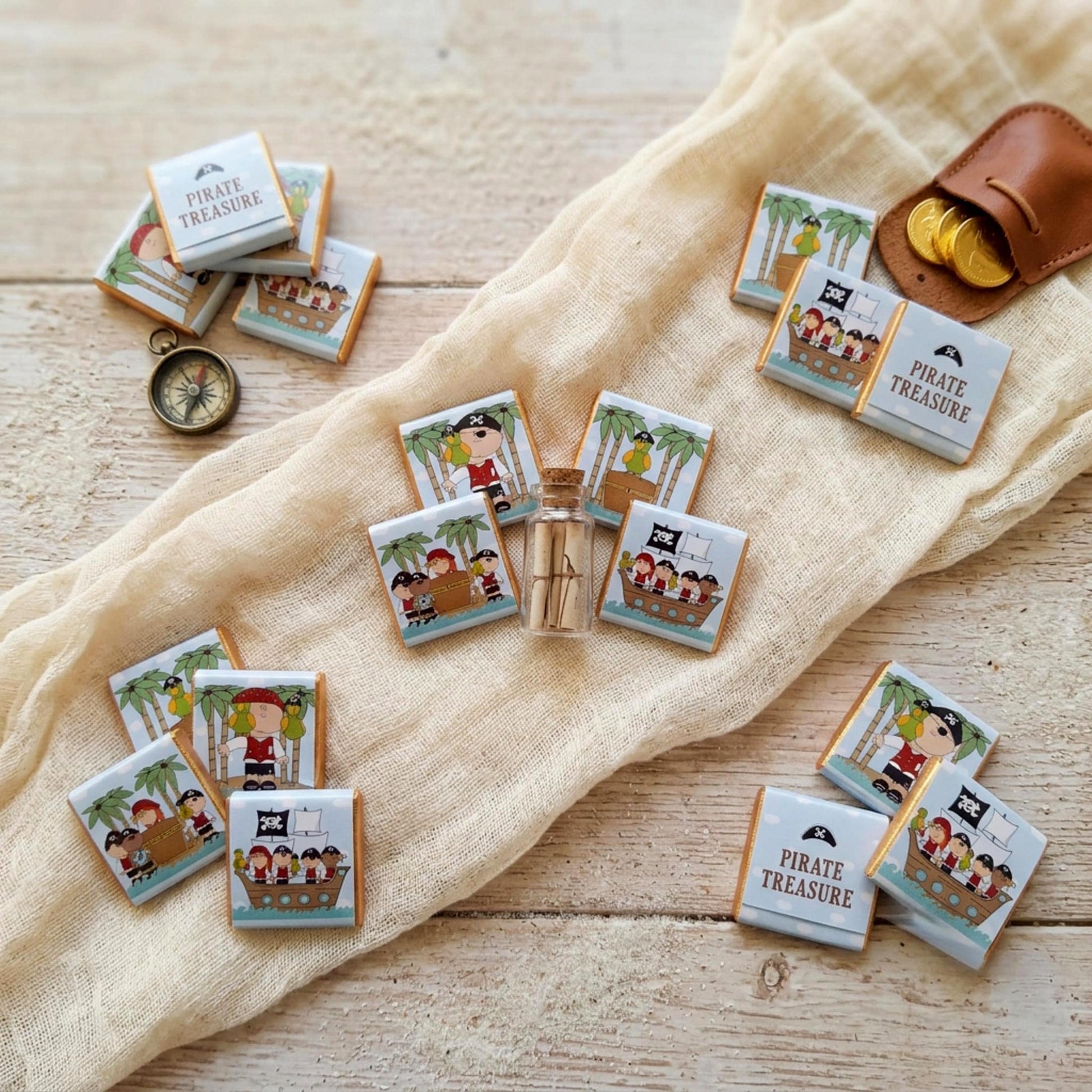 Personalised Pirate Birthday Party Favours – Treasure Hunt Treats