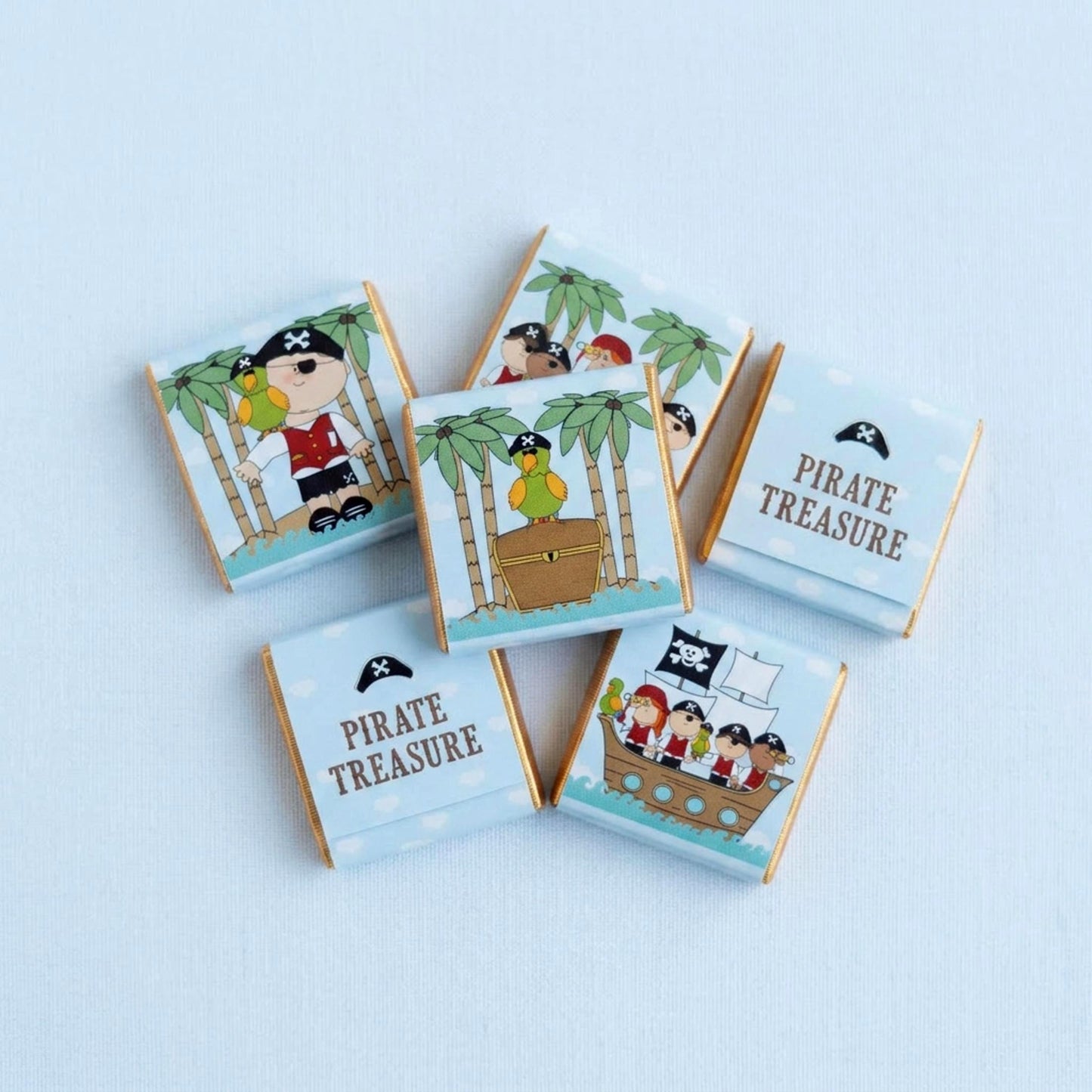 Personalised Pirate Birthday Party Favours – Treasure Hunt Treats
