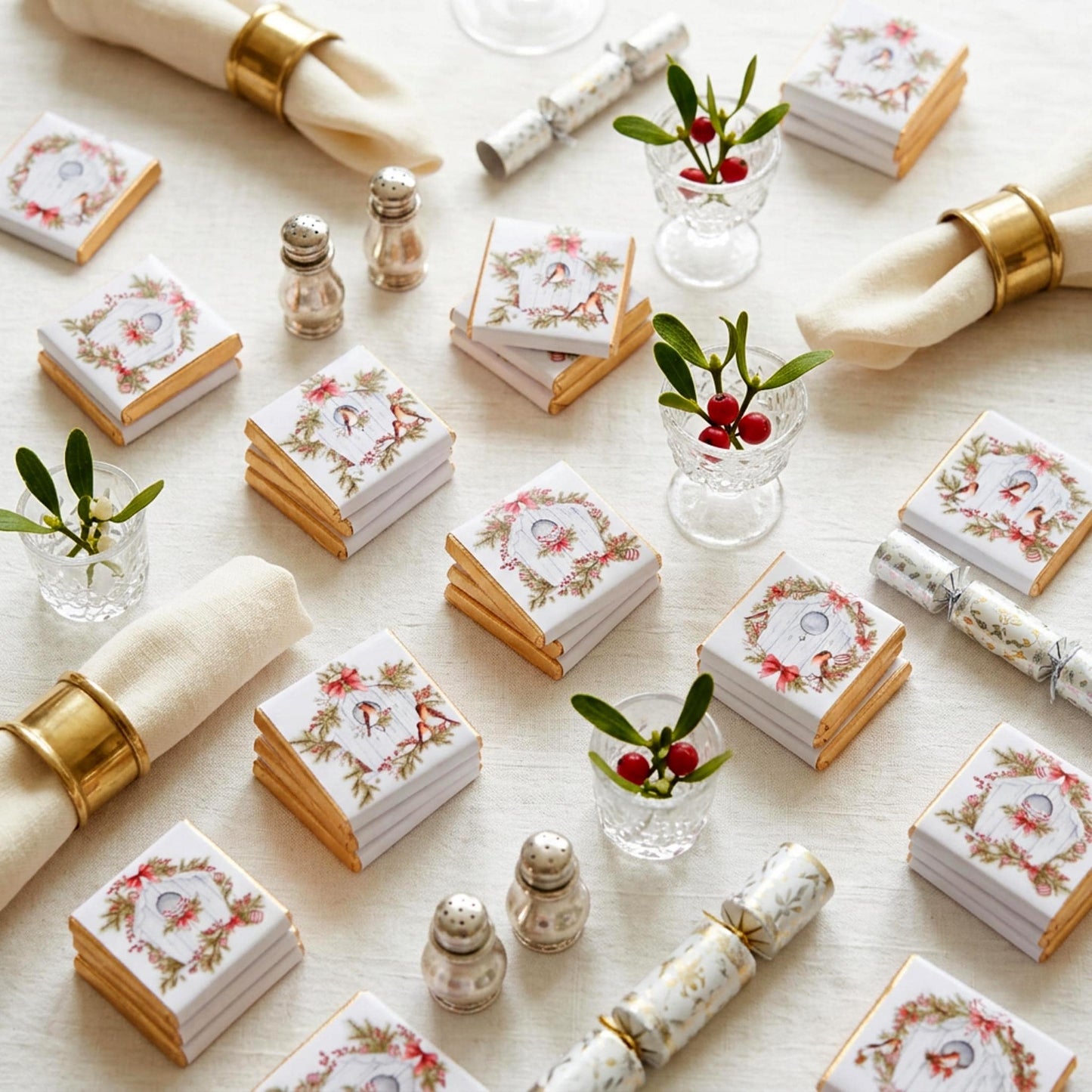 Personalised Christmas Festive Birds Party Favours