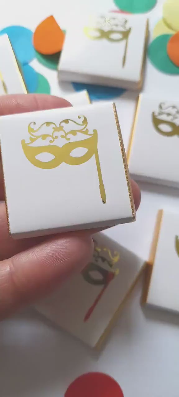 Personalised Carnival Masquerade Party Favours, ball party treats