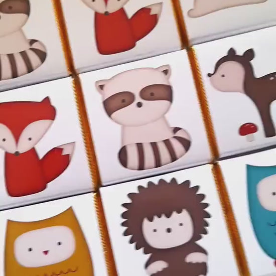 Personalised Woodland Chocolate Favours – Forest Animal Birthday Treats, Baby Shower Bag Fillers