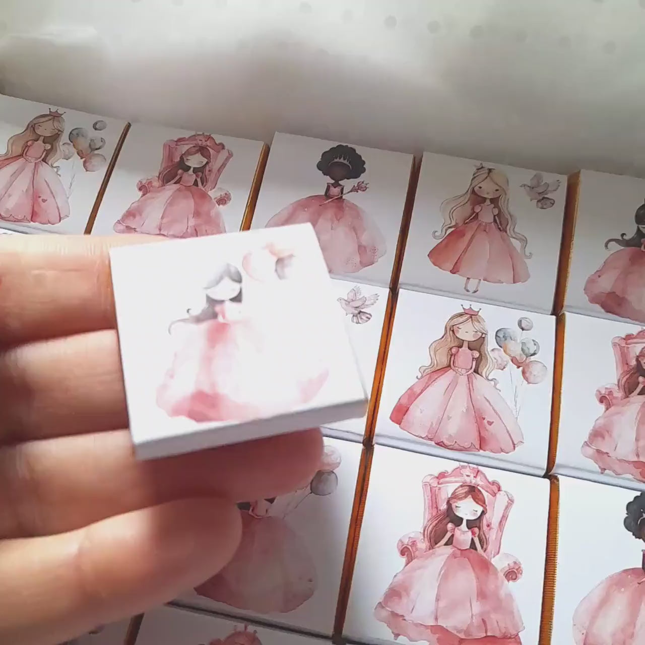 Personalised Princesses Birthday party favours – Fairy tale  Treats