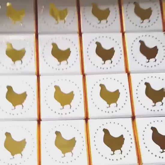 Personalised Hen Do Chocolate Favours – Golden Hen Night Bride Tribe Treats